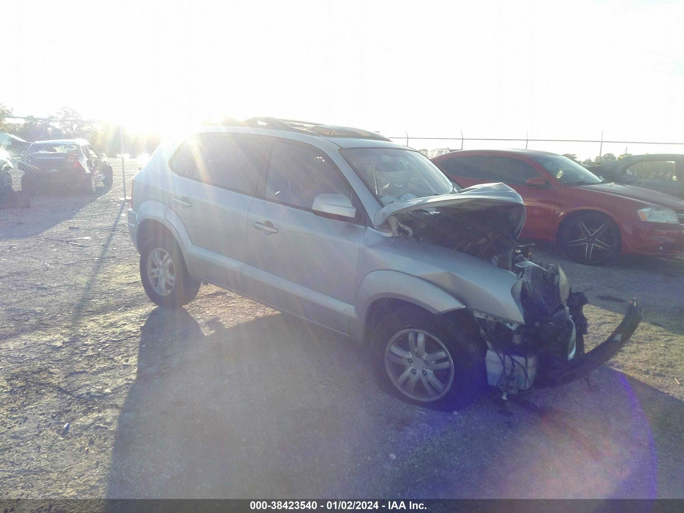 HYUNDAI TUCSON 2007 km8jn12d67u688385