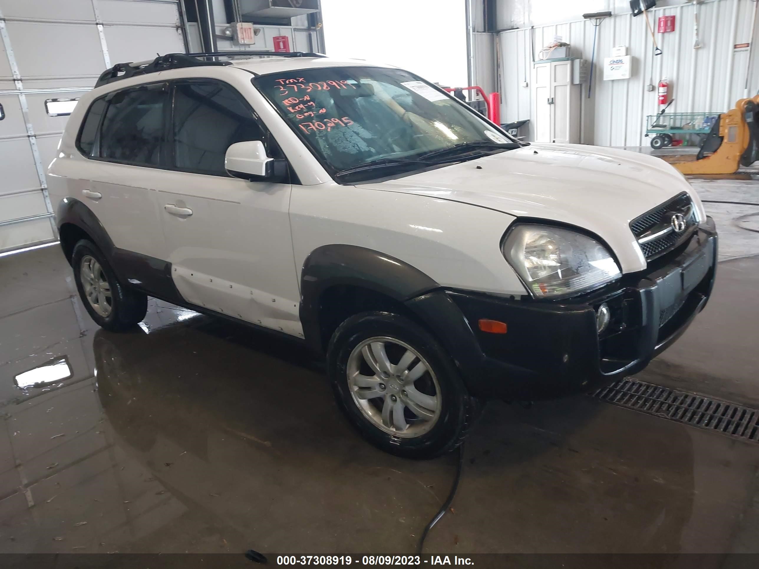 HYUNDAI TUCSON 2008 km8jn12d88u912564