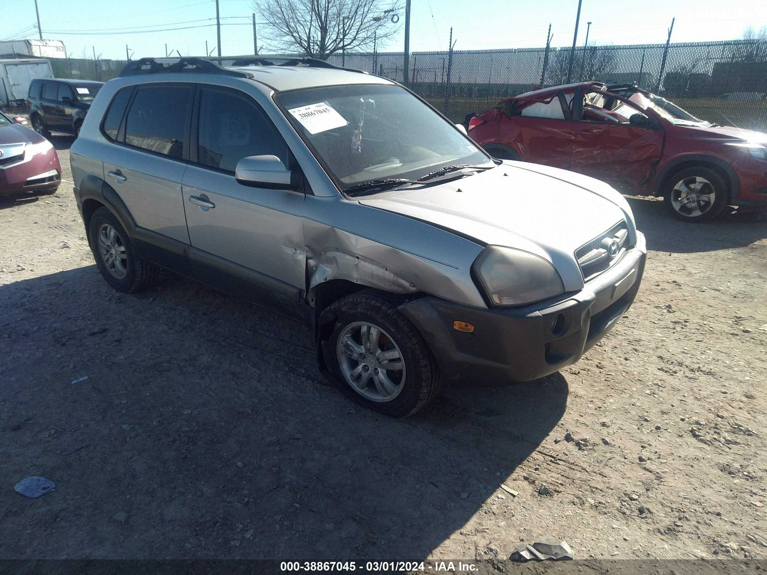 HYUNDAI TUCSON 2008 km8jn72d18u805262