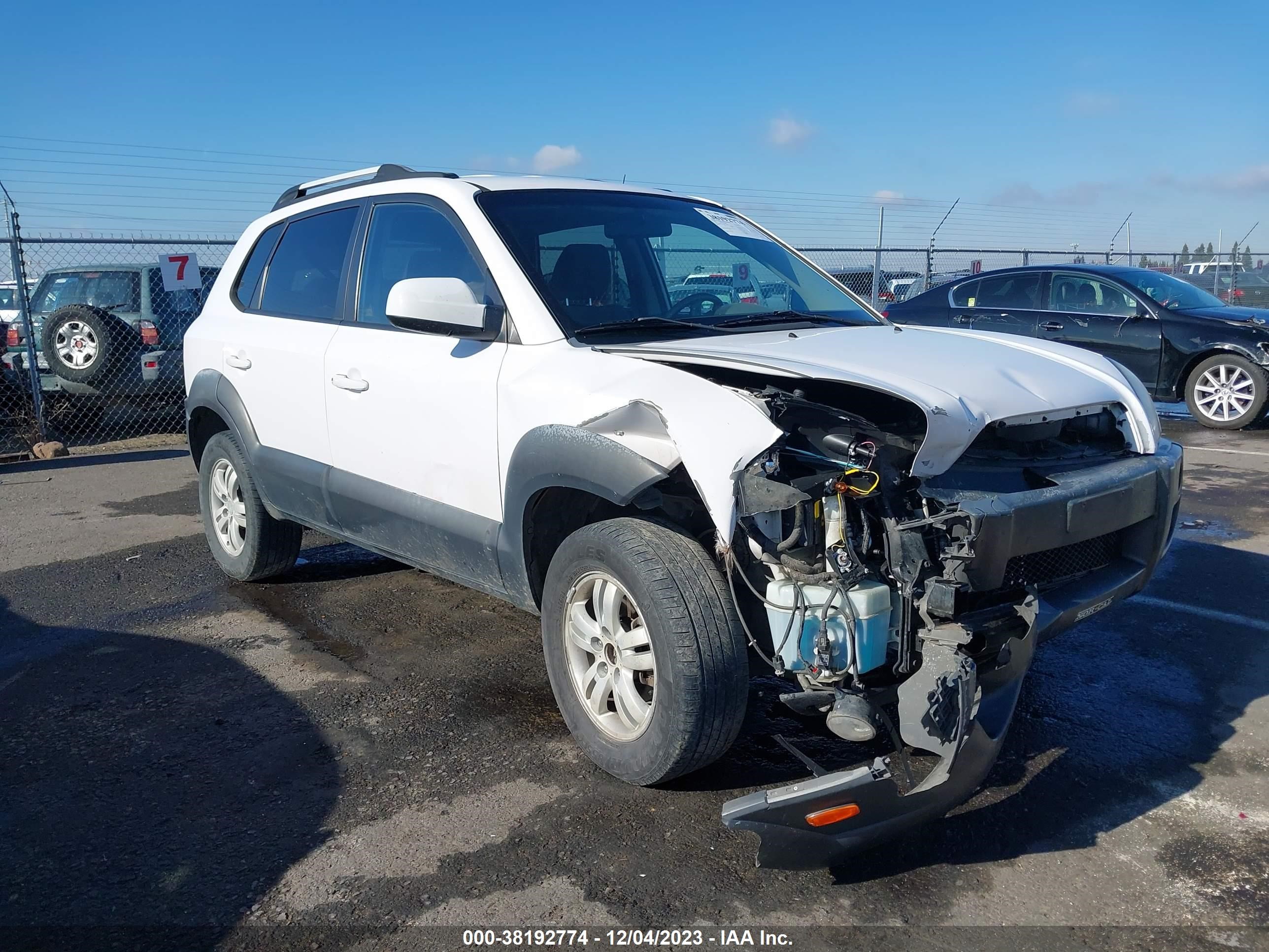 HYUNDAI TUCSON 2008 km8jn72d38u759532