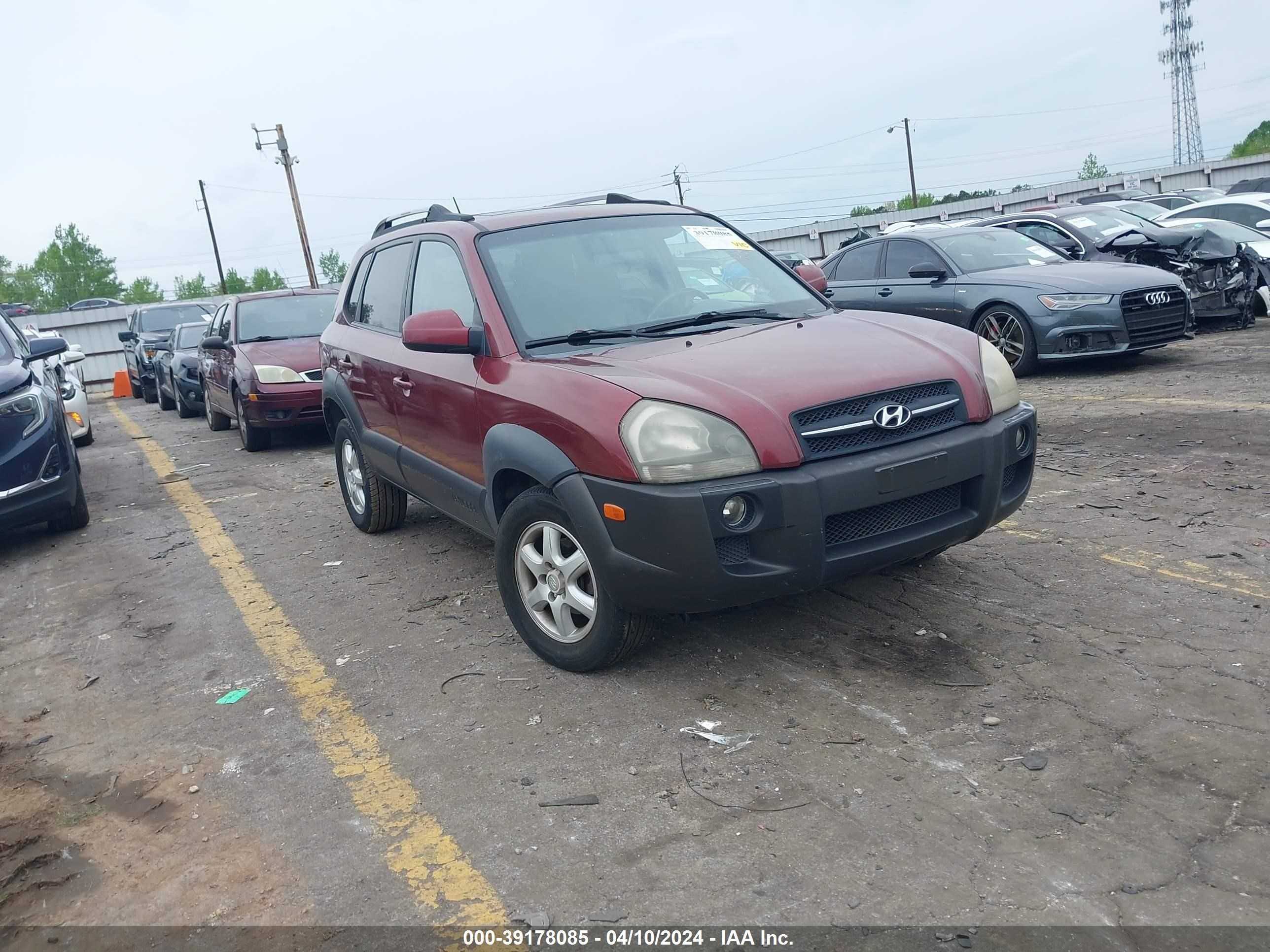 HYUNDAI TUCSON 2005 km8jn72d65u124798