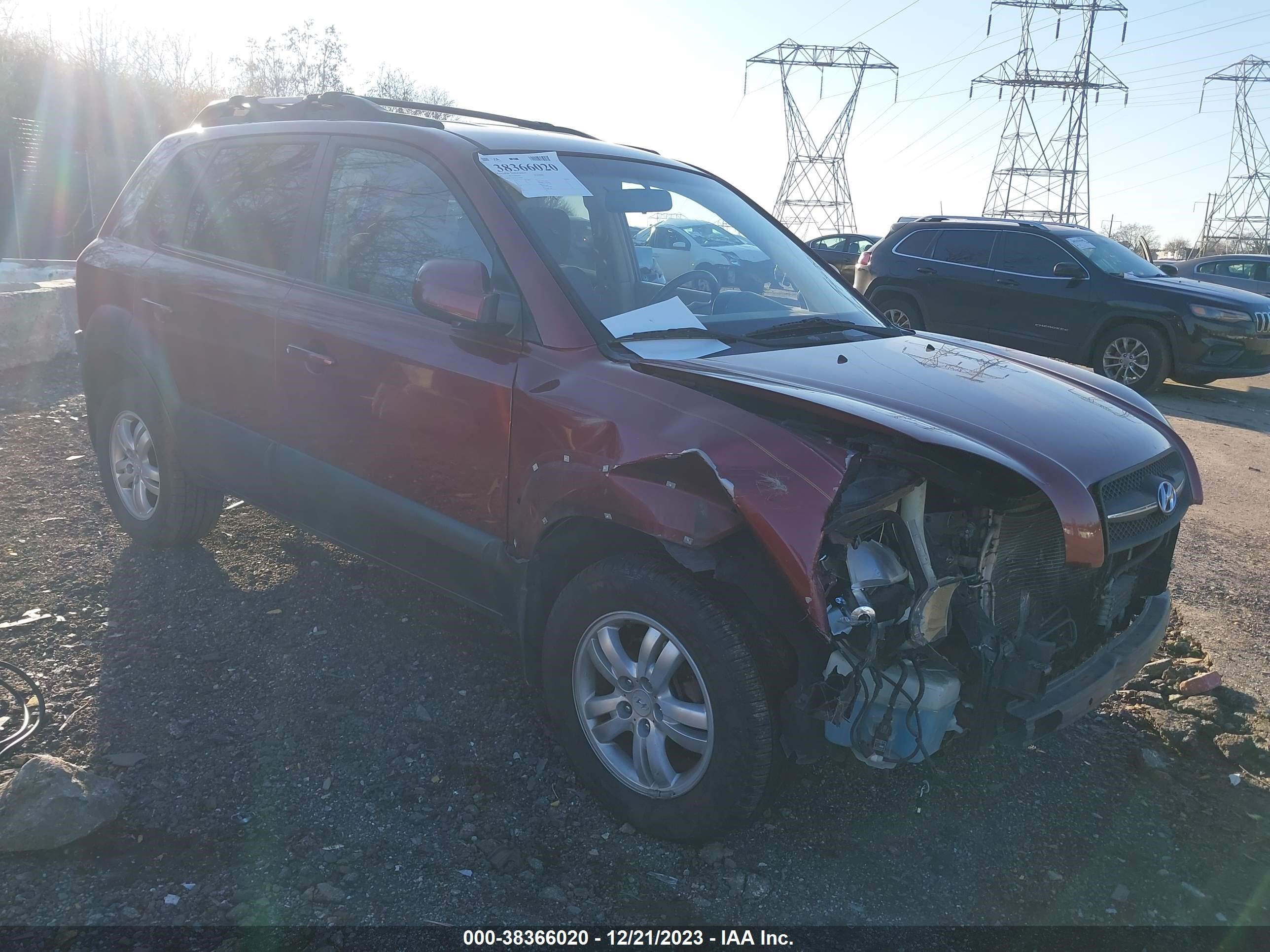 HYUNDAI TUCSON 2007 km8jn72d77u614606