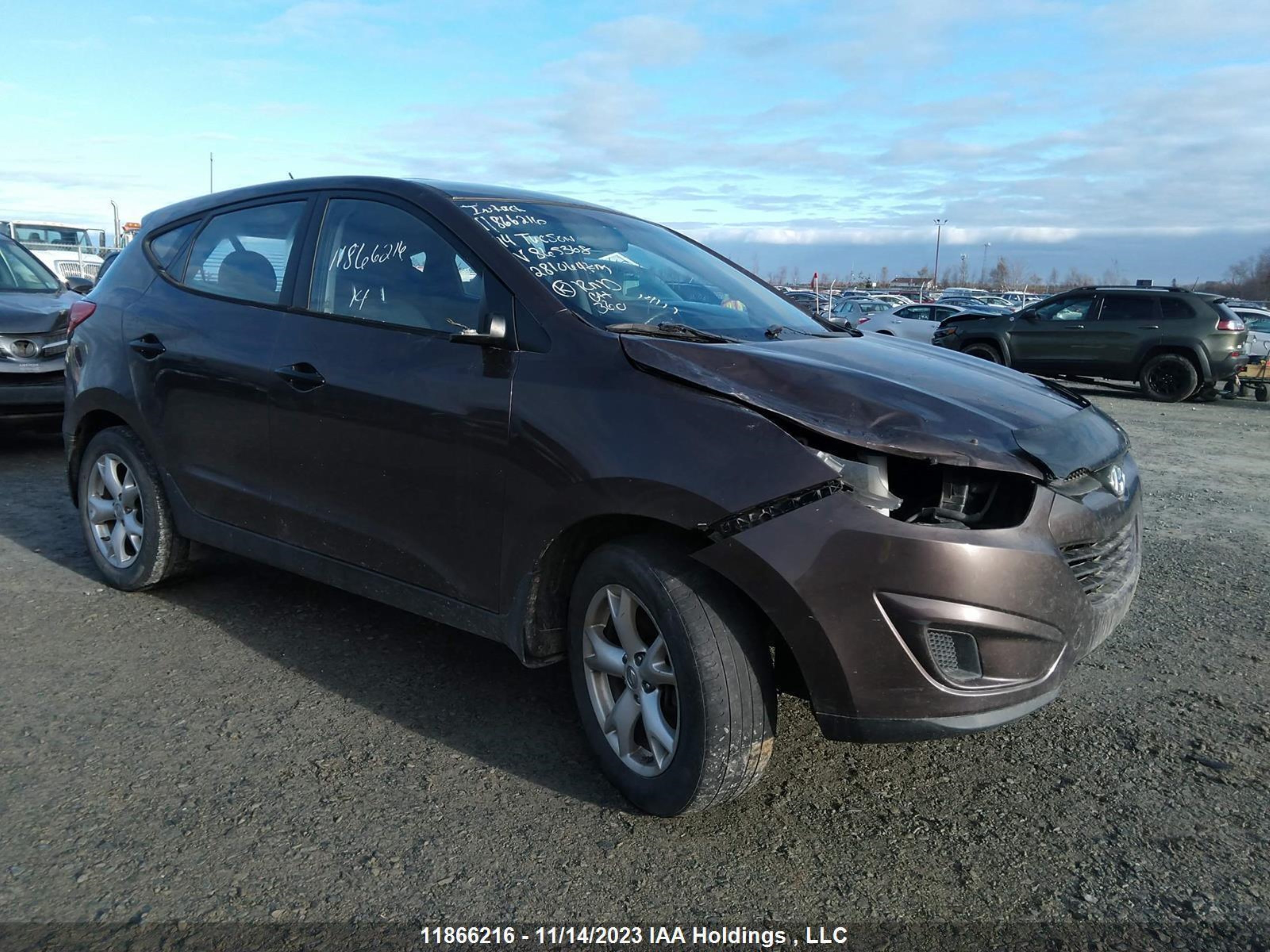 HYUNDAI TUCSON 2014 km8jt3af2eu865368