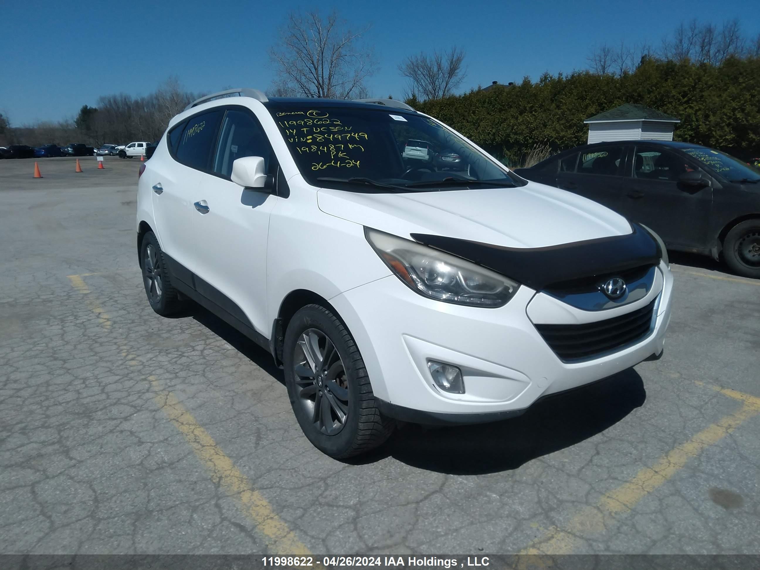 HYUNDAI TUCSON 2014 km8ju3ag3eu849749