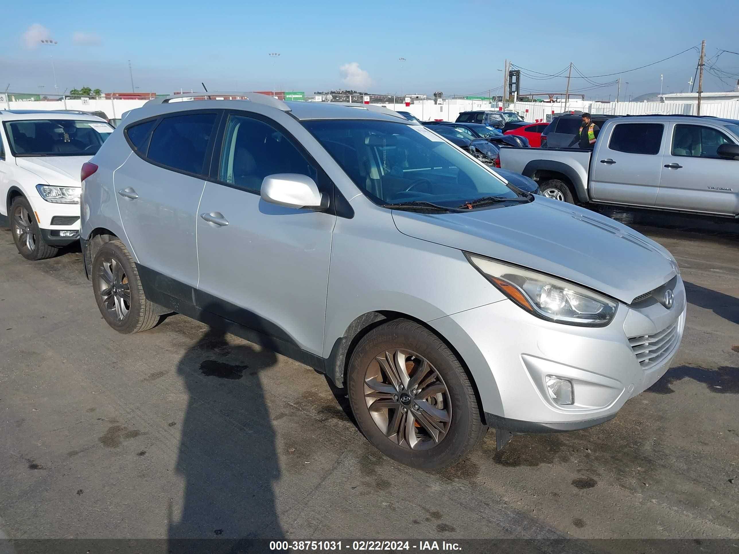 HYUNDAI TUCSON 2014 km8ju3ag3eu929617