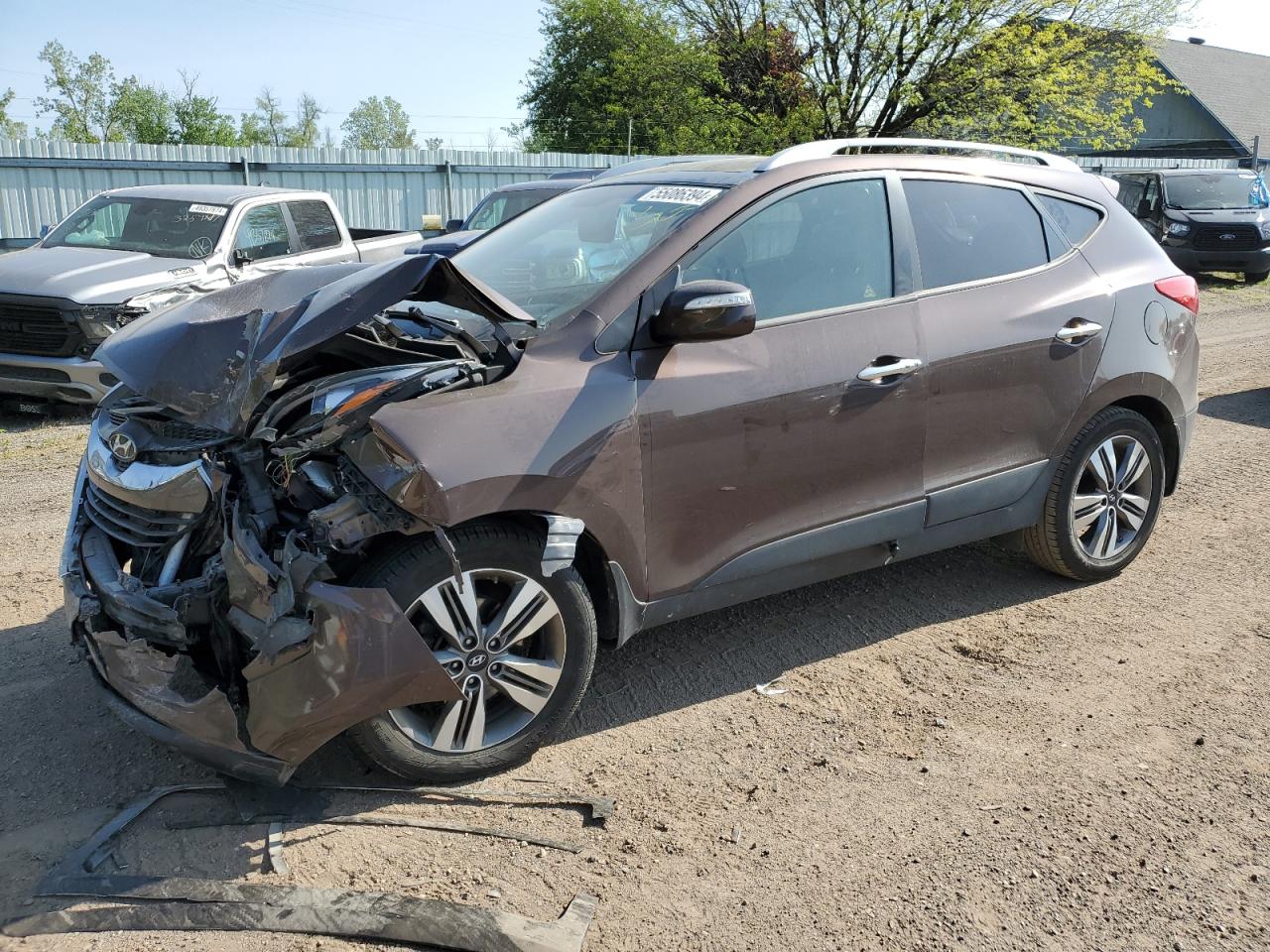 HYUNDAI TUCSON 2015 km8ju3ag4fu959176