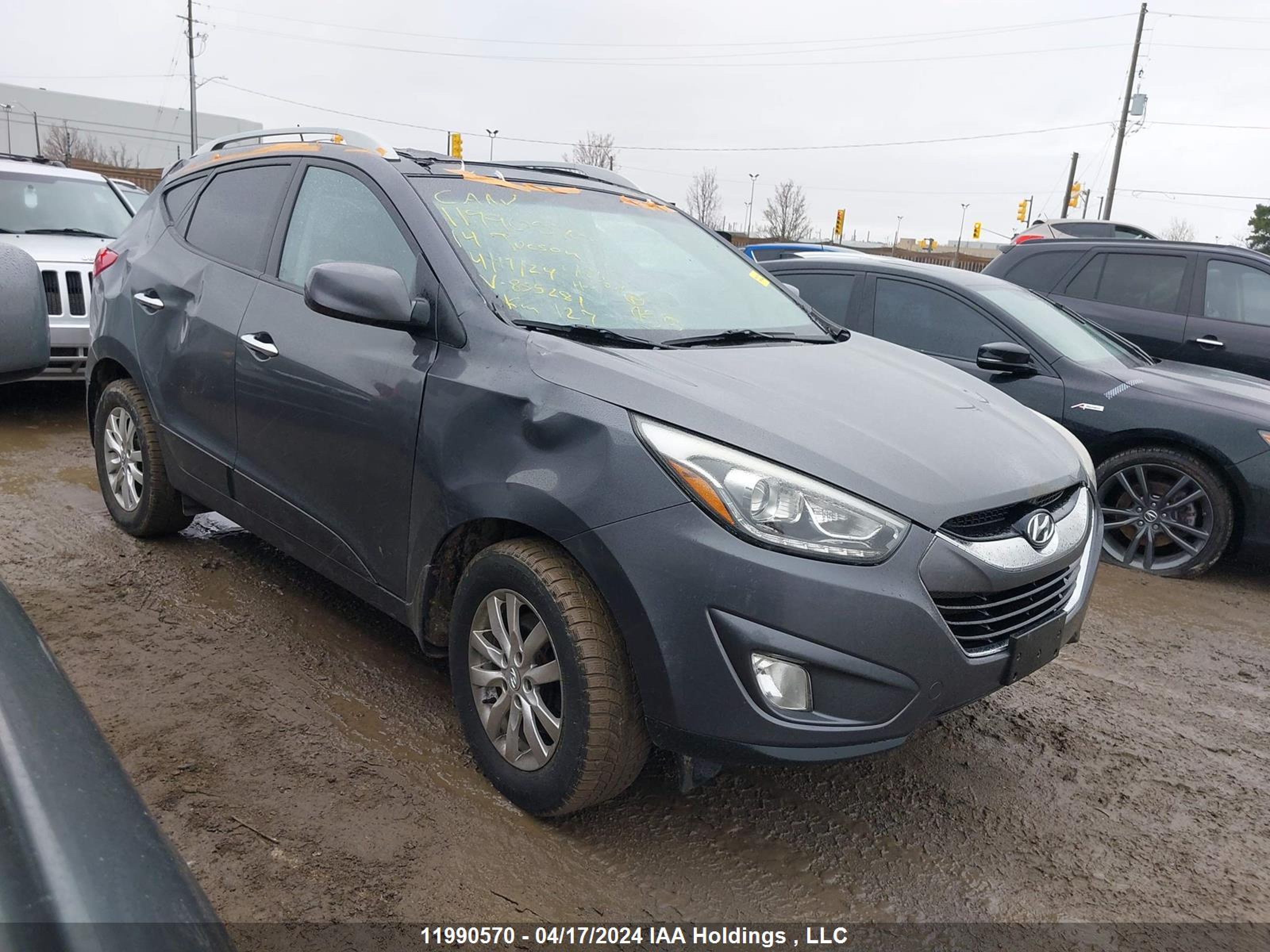 HYUNDAI TUCSON 2014 km8ju3ag8eu835281