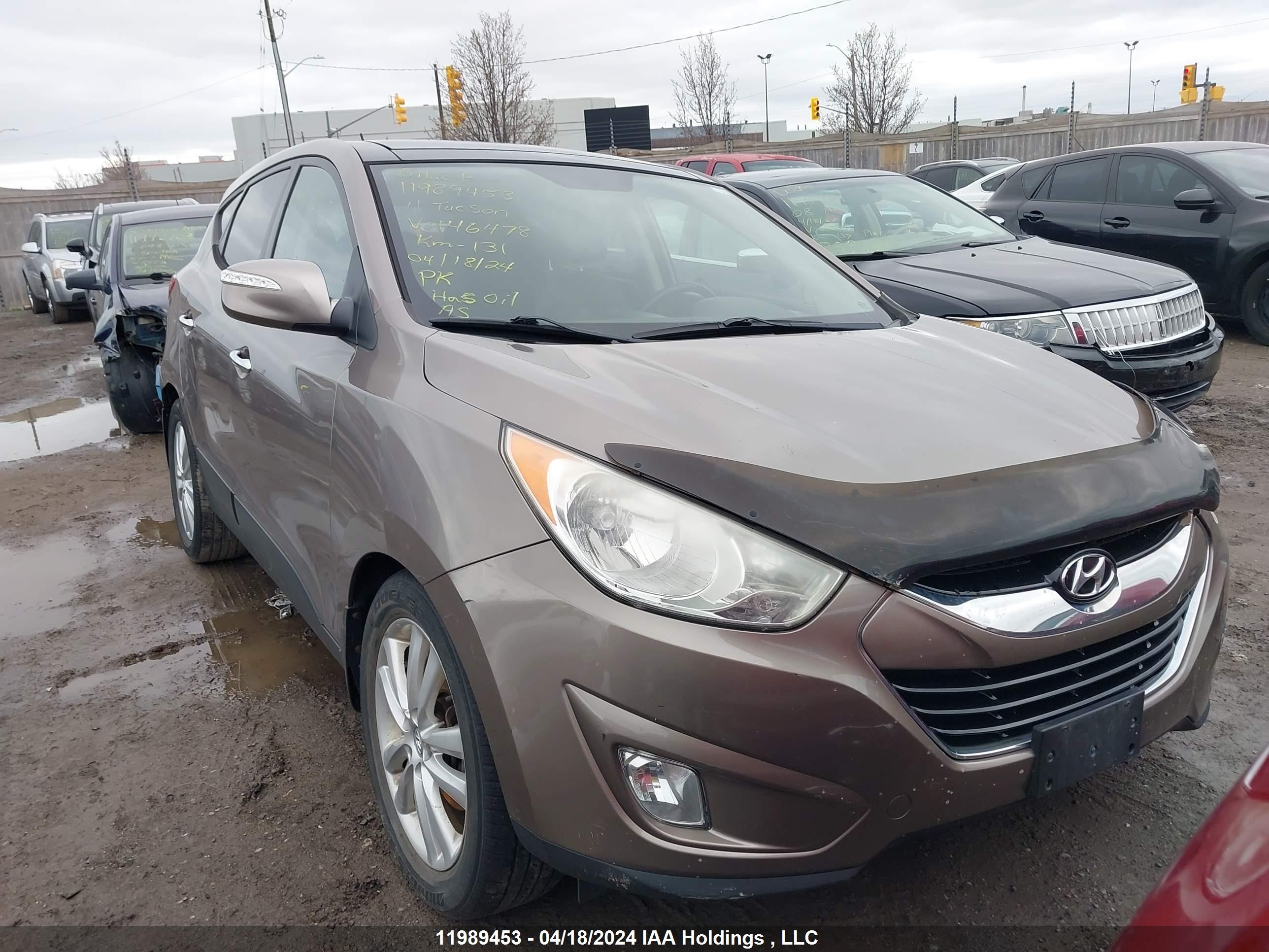 HYUNDAI TUCSON 2011 km8jucacxbu146478