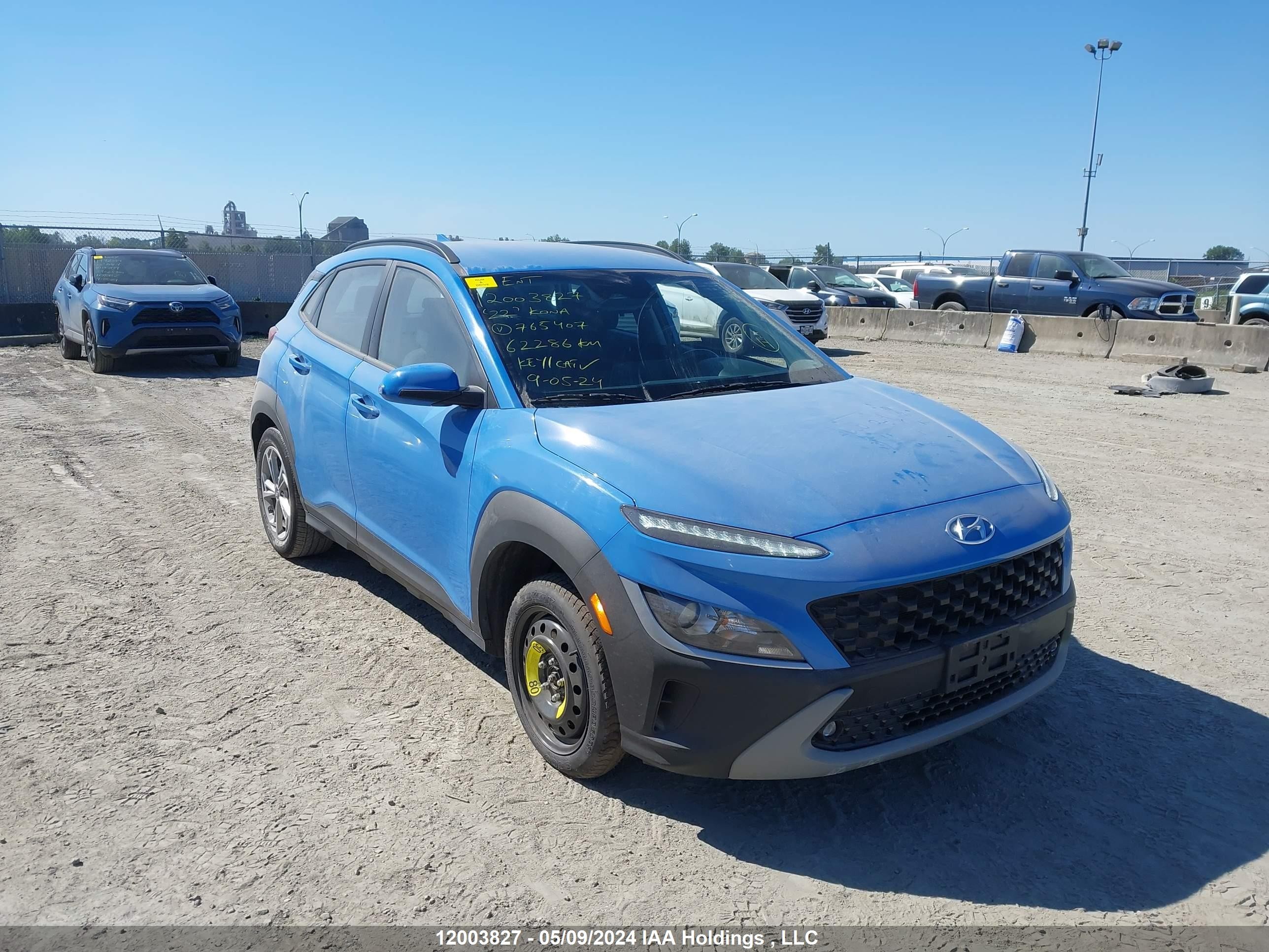 HYUNDAI KONA 2022 km8k2cab6nu765407