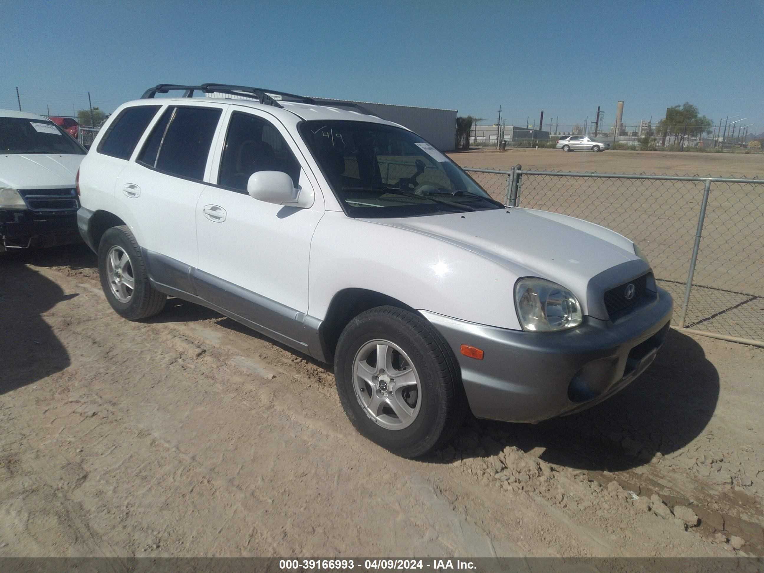 HYUNDAI SANTA FE 2004 km8sb12b14u835686