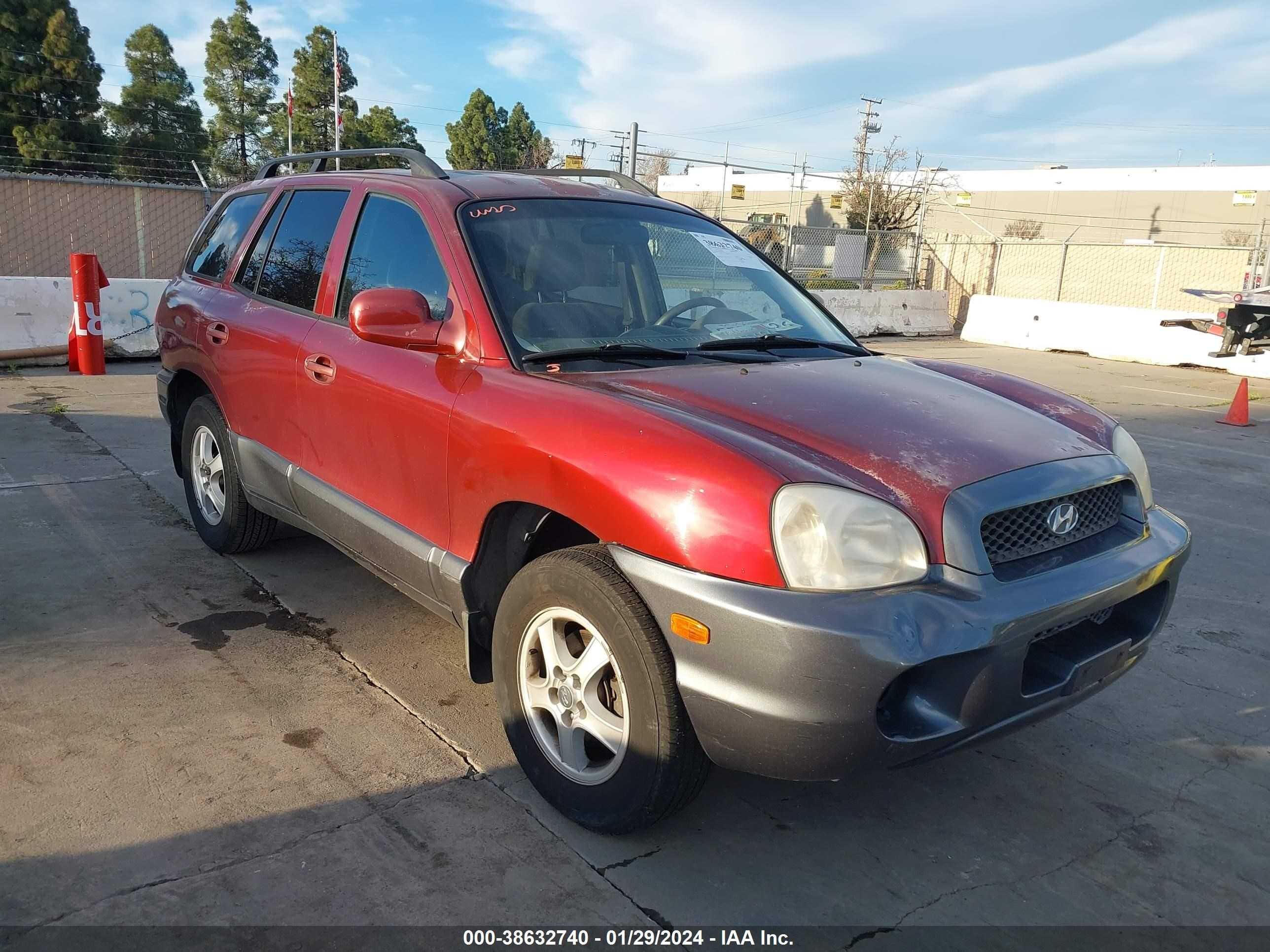 HYUNDAI SANTA FE 2003 km8sb12b73u417891