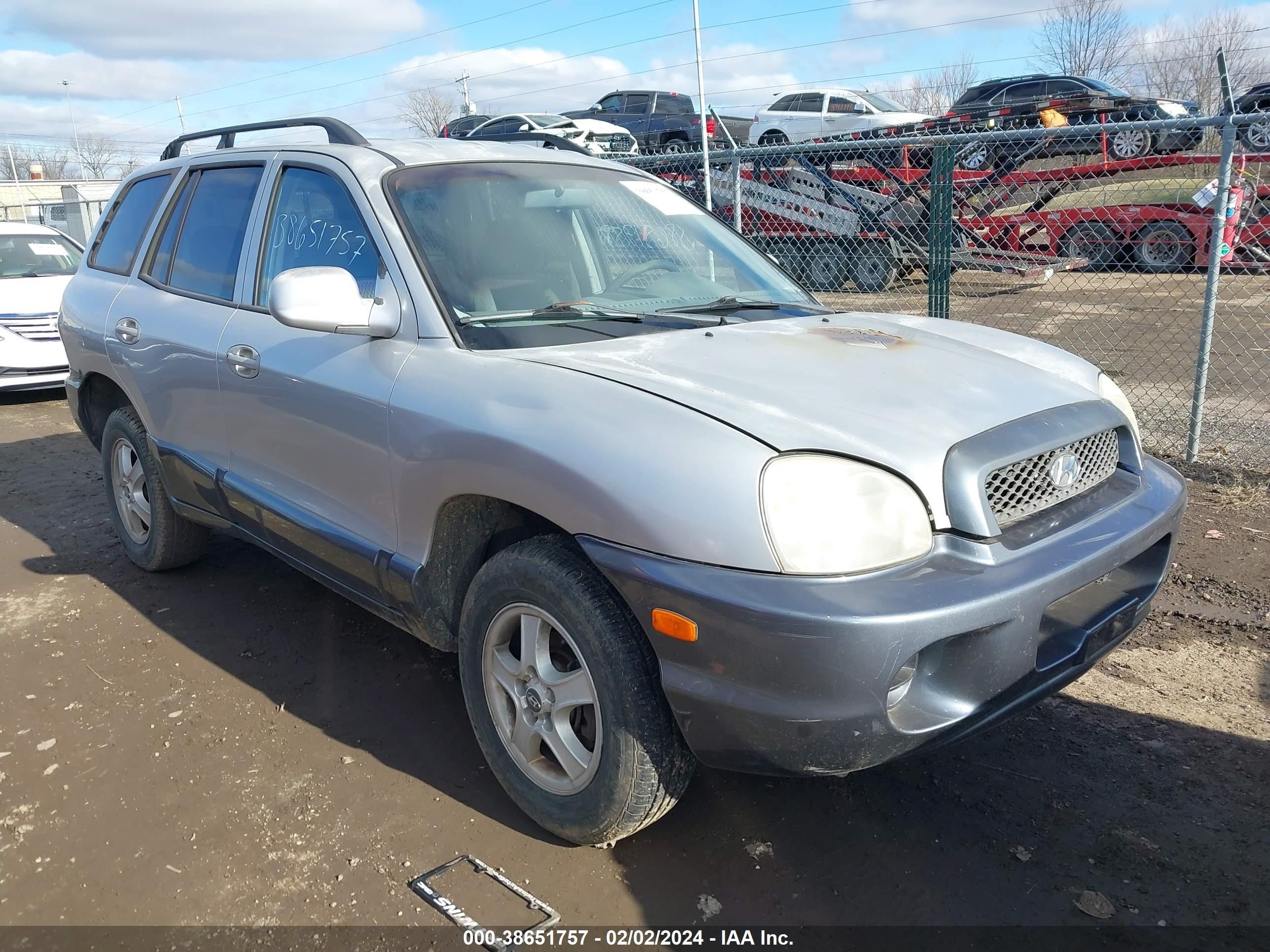 HYUNDAI SANTA FE 2003 km8sb12b73u566379