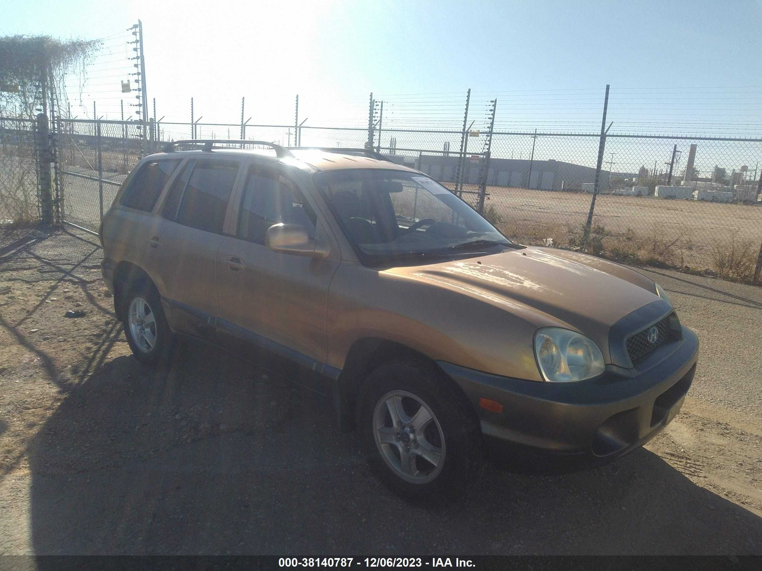 HYUNDAI SANTA FE 2004 km8sb12b94u659387