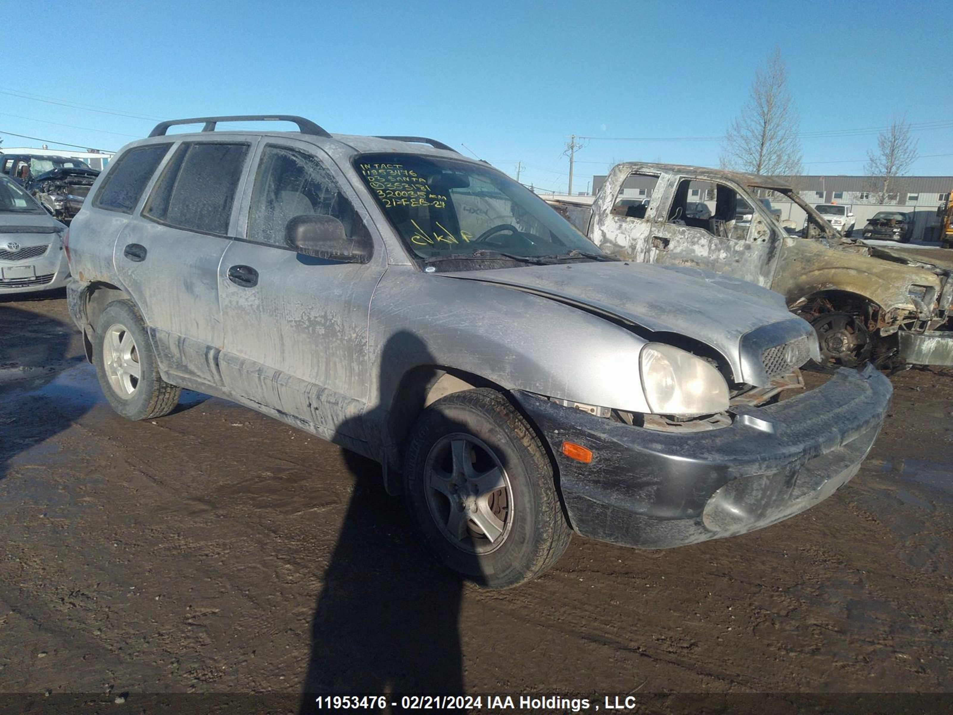 HYUNDAI SANTA FE 2003 km8sb73d23u353181