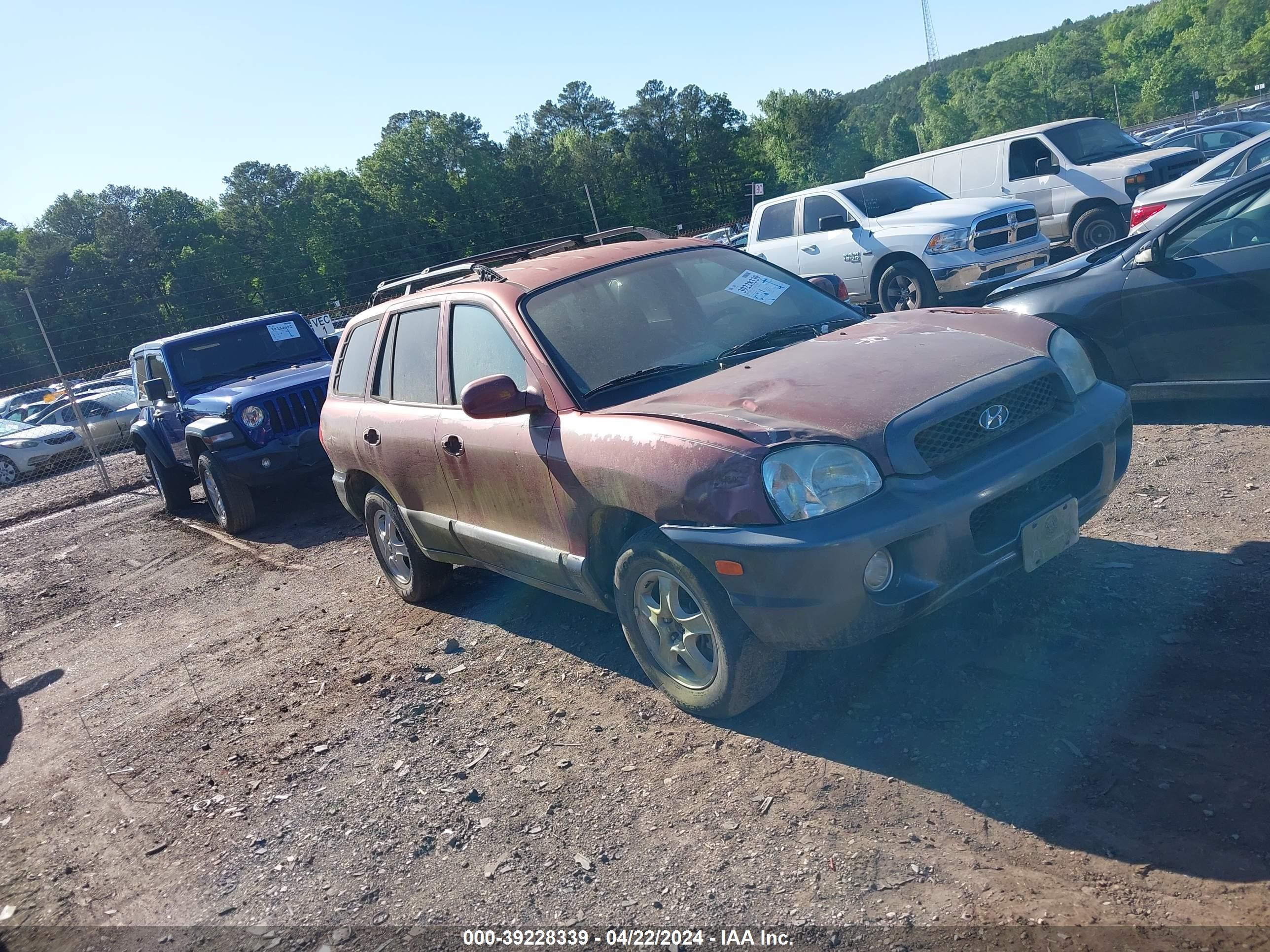 HYUNDAI SANTA FE 2004 km8sc13d14u702830