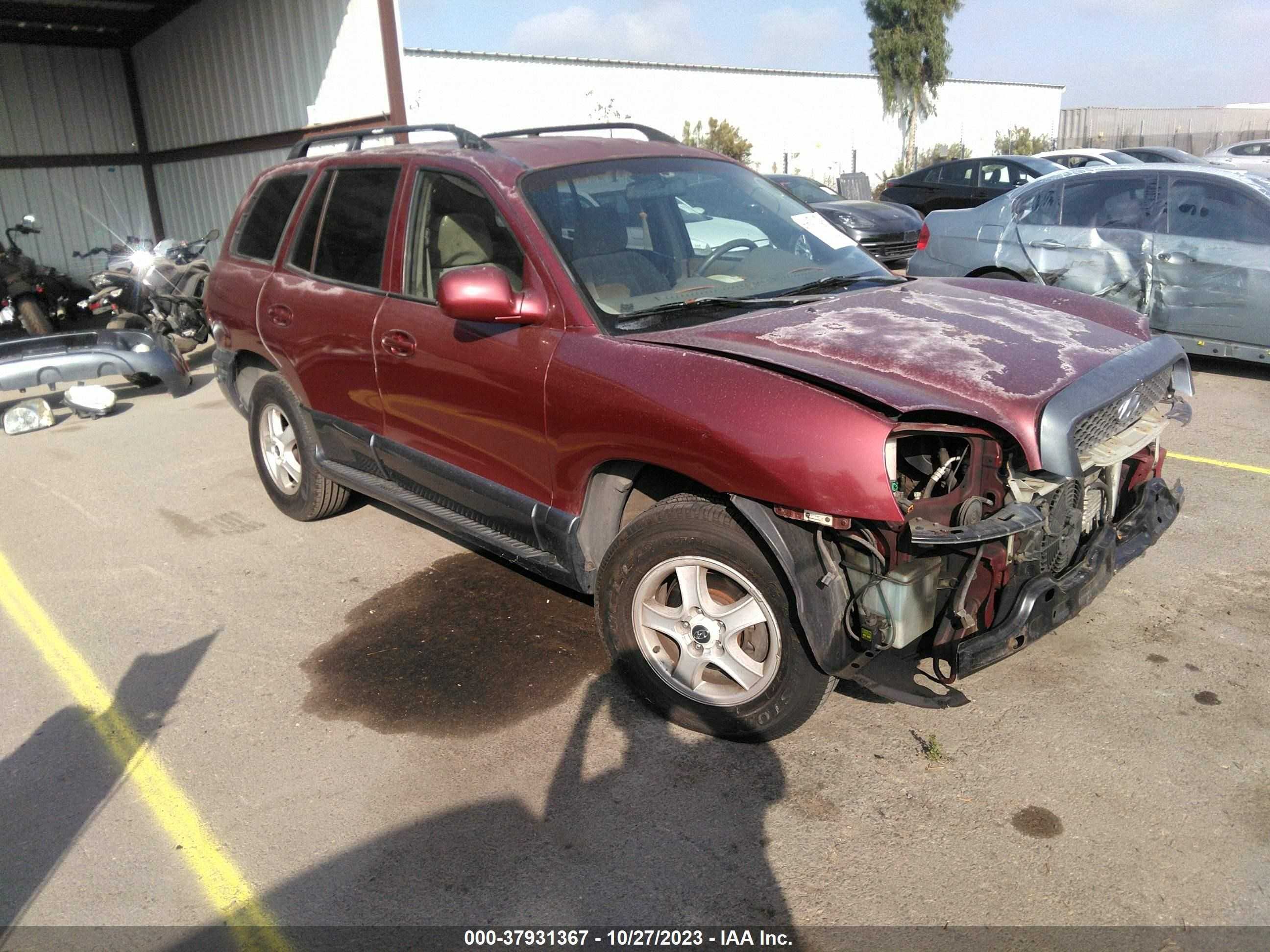 HYUNDAI SANTA FE 2004 km8sc13d14u853053