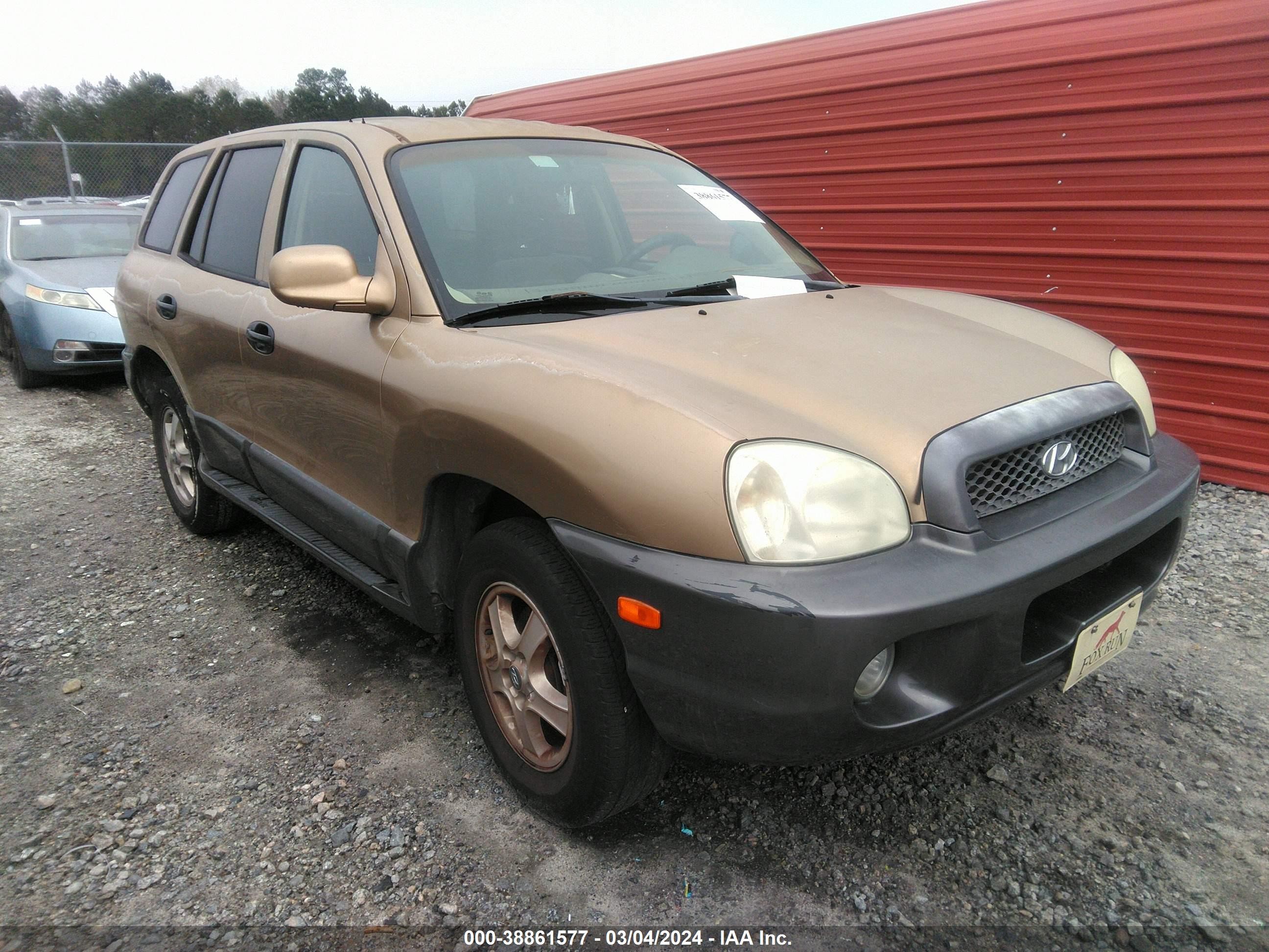 HYUNDAI SANTA FE 2003 km8sc13d23u540320