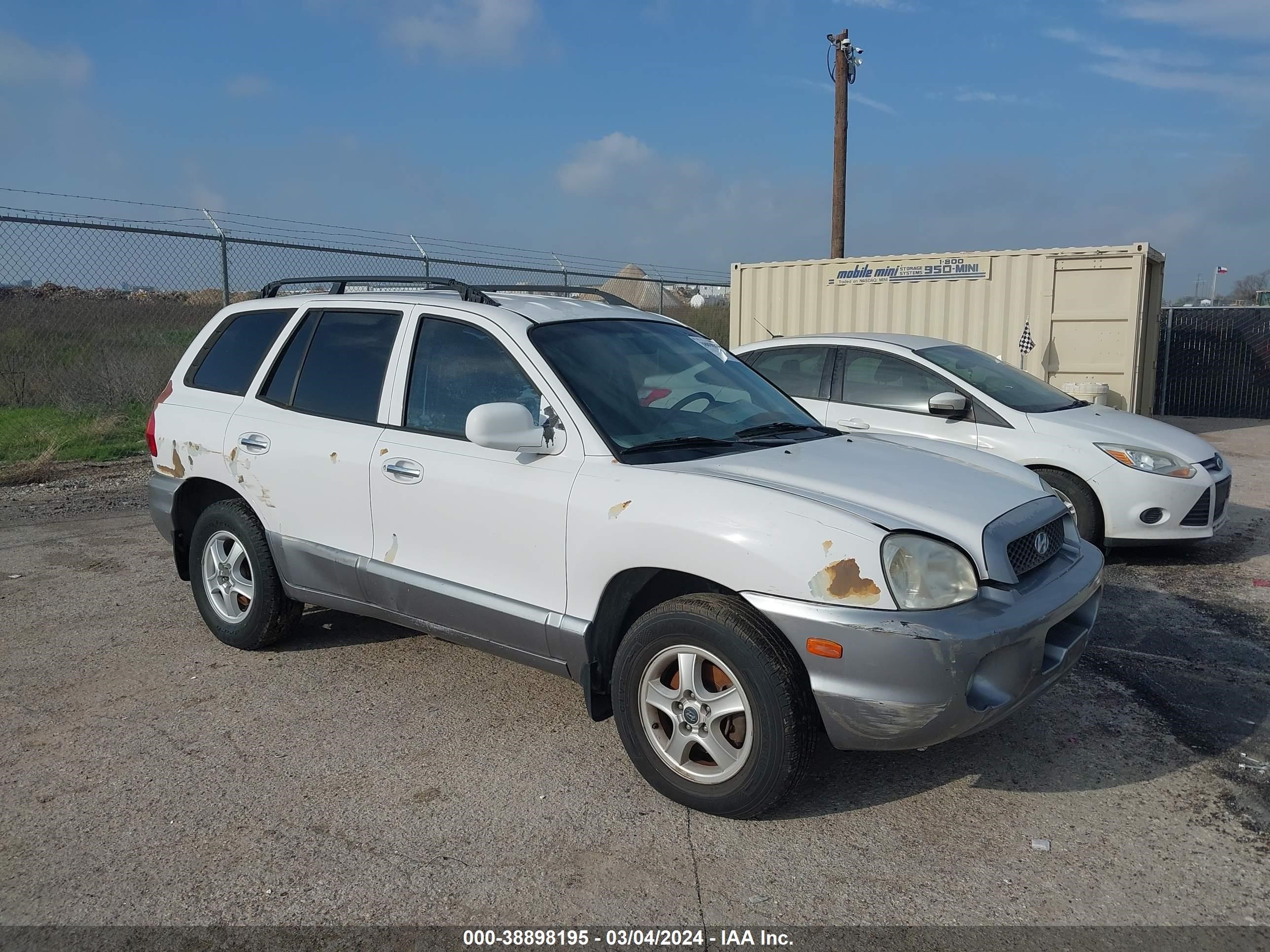 HYUNDAI SANTA FE 2002 km8sc13d32u334440