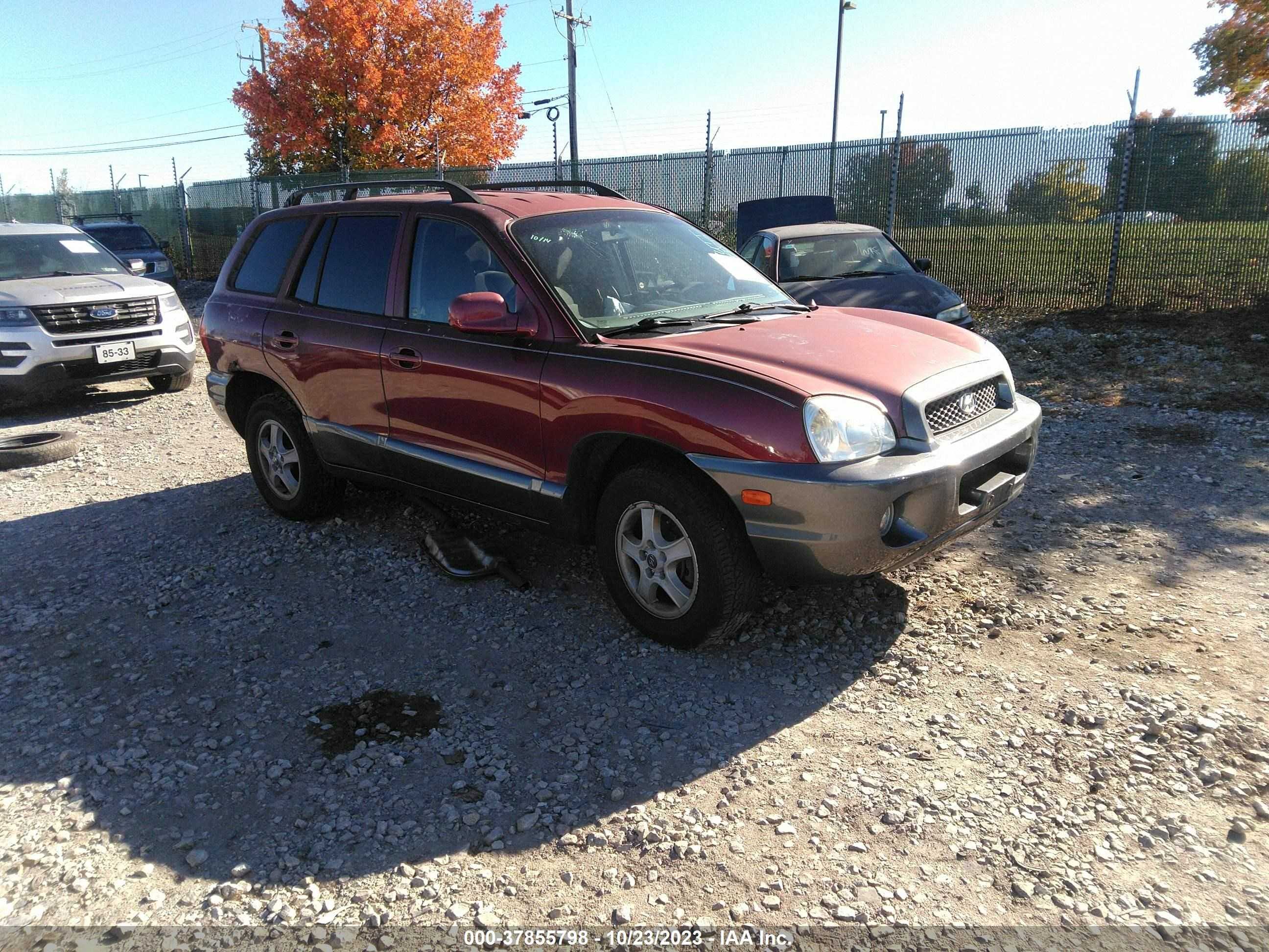 HYUNDAI SANTA FE 2003 km8sc13d53u493722