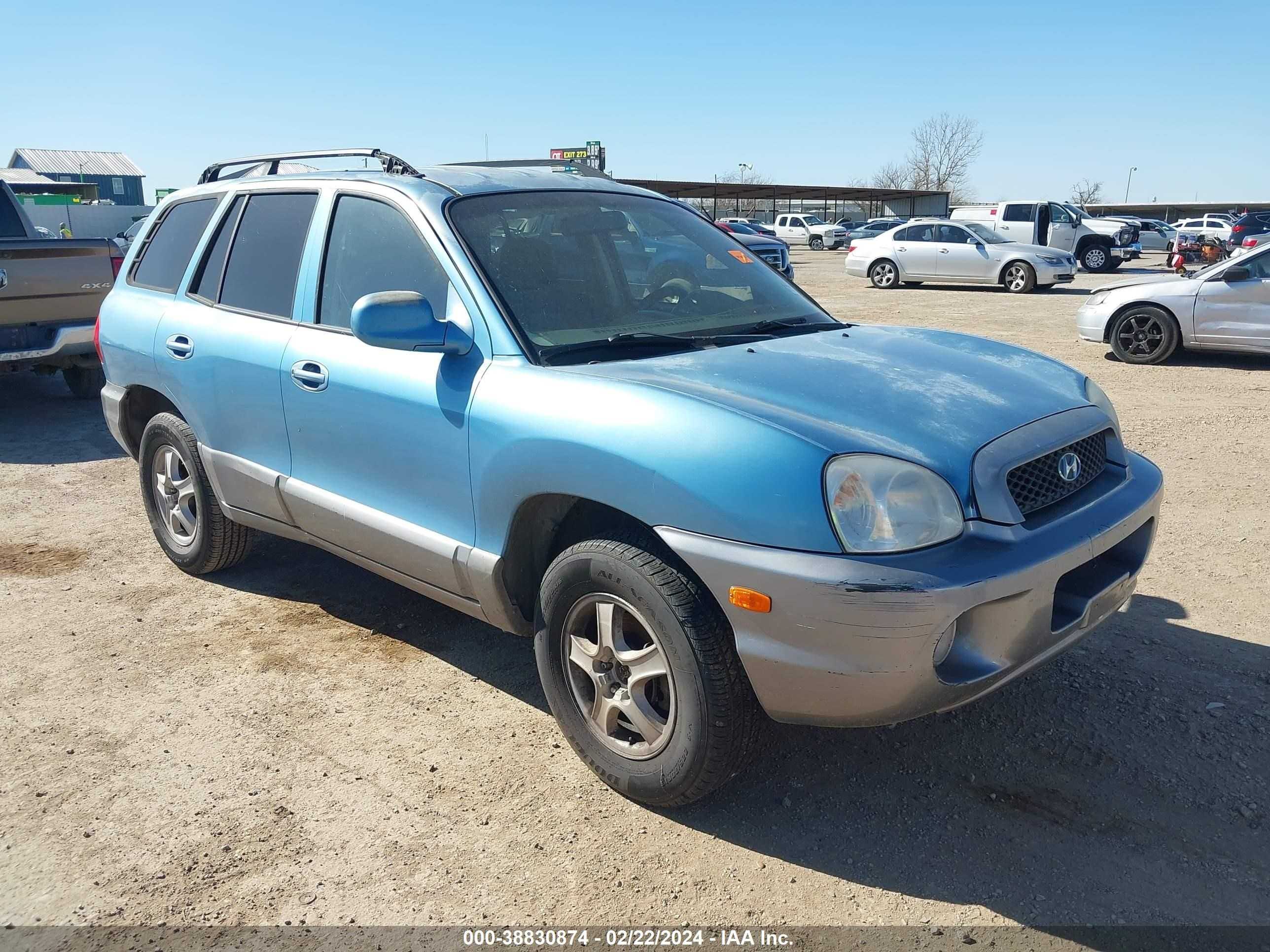 HYUNDAI SANTA FE 2004 km8sc13d64u632807