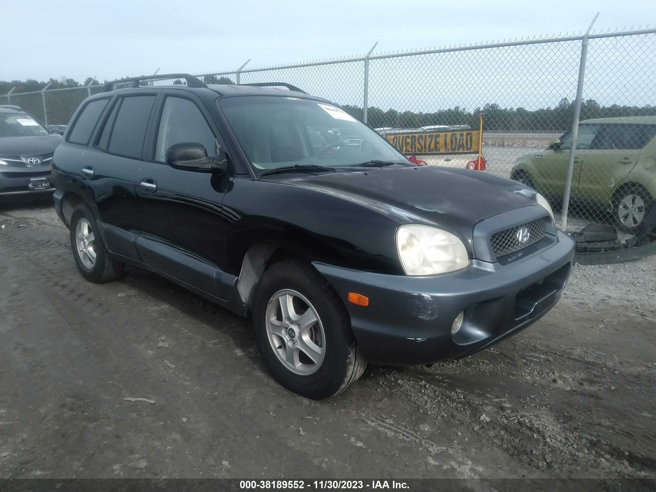 HYUNDAI SANTA FE 2003 km8sc13e93u507646