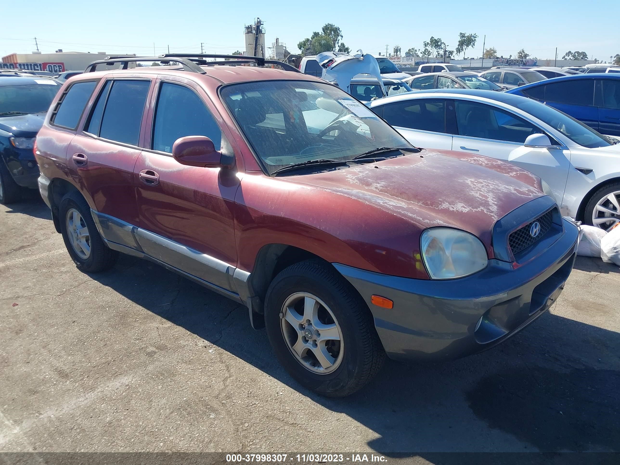 HYUNDAI SANTA FE 2002 km8sc73d12u251897