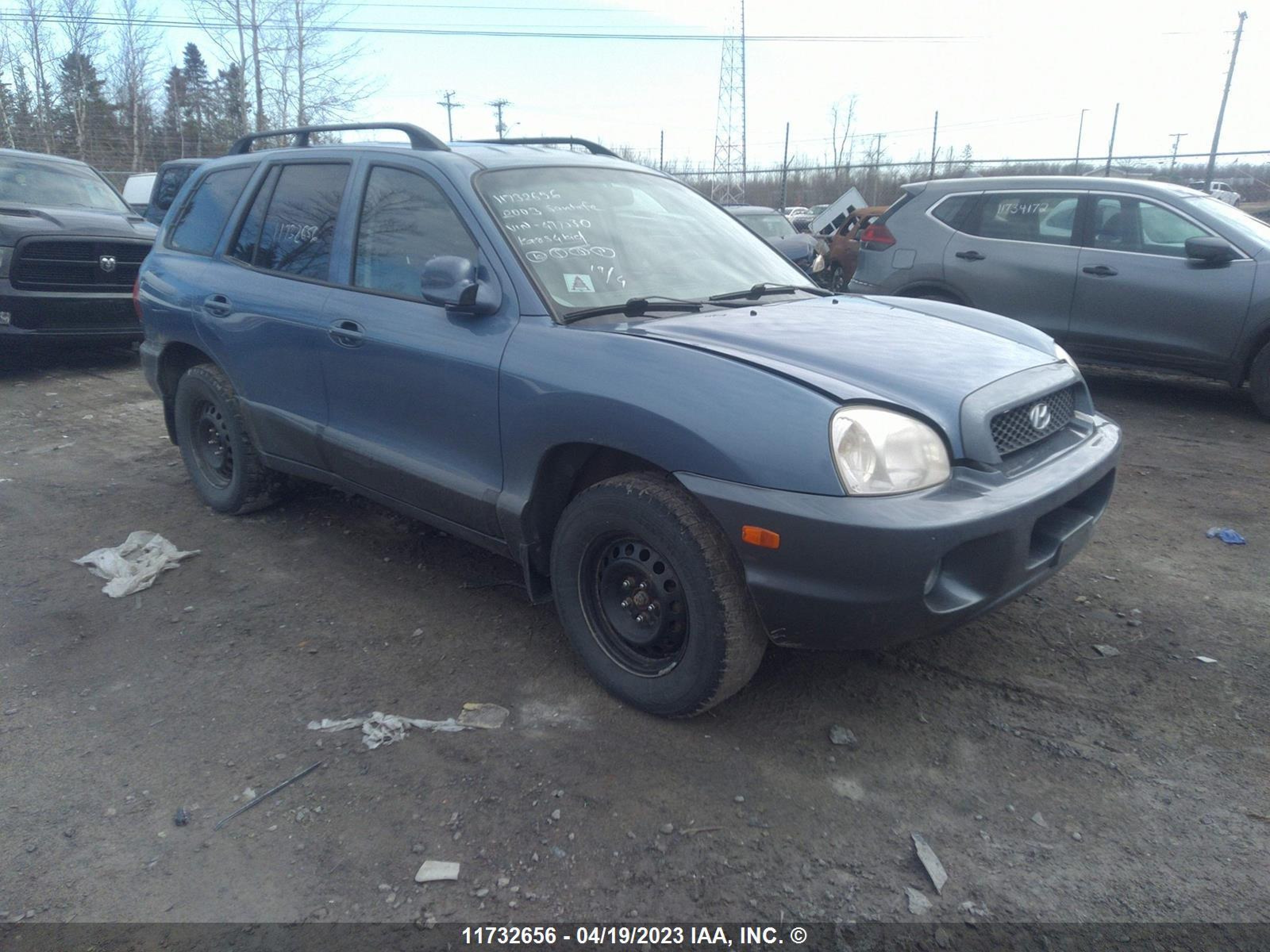 HYUNDAI SANTA FE 2003 km8sc73d33u477330