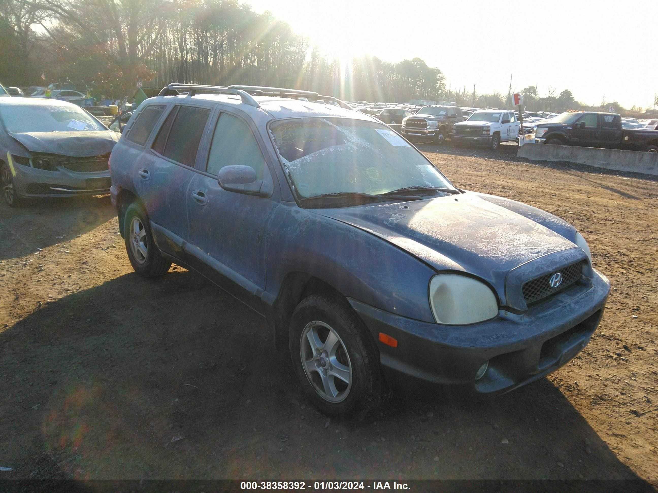 HYUNDAI SANTA FE 2003 km8sc73d43u340834