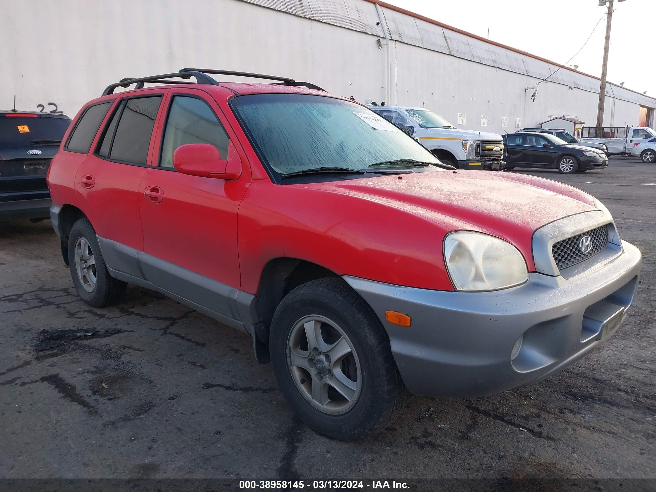 HYUNDAI SANTA FE 2004 km8sc73d44u572996