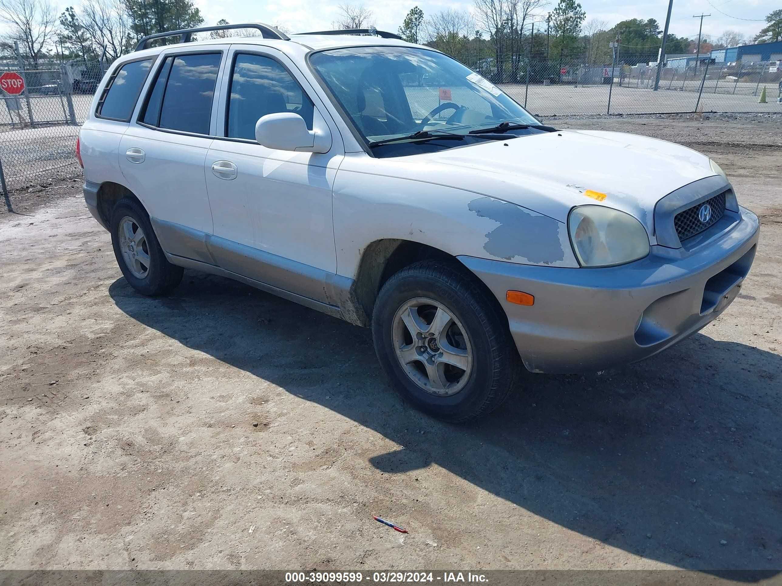 HYUNDAI SANTA FE 2003 km8sc73d53u503345