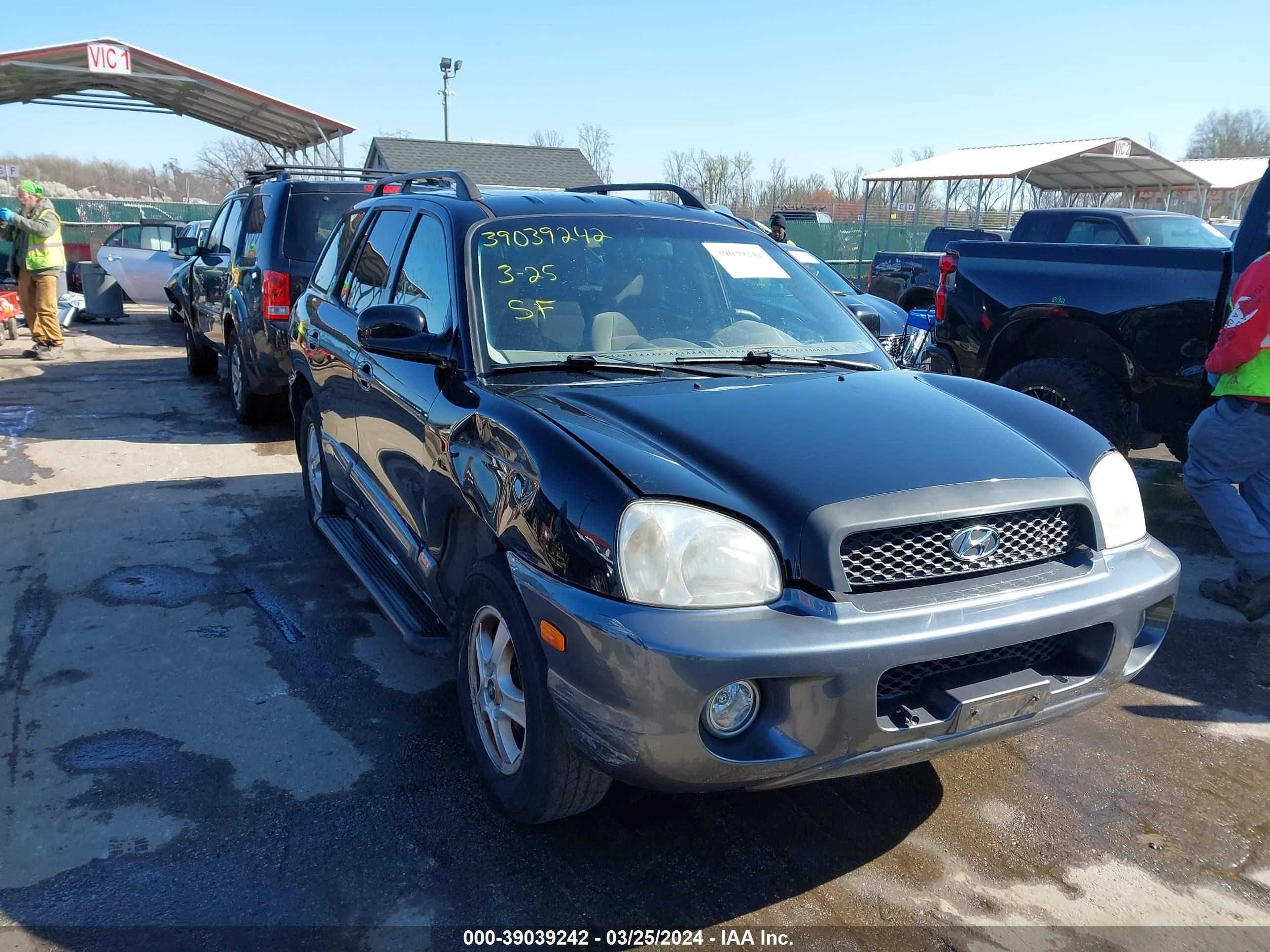 HYUNDAI SANTA FE 2003 km8sc73d93u374381