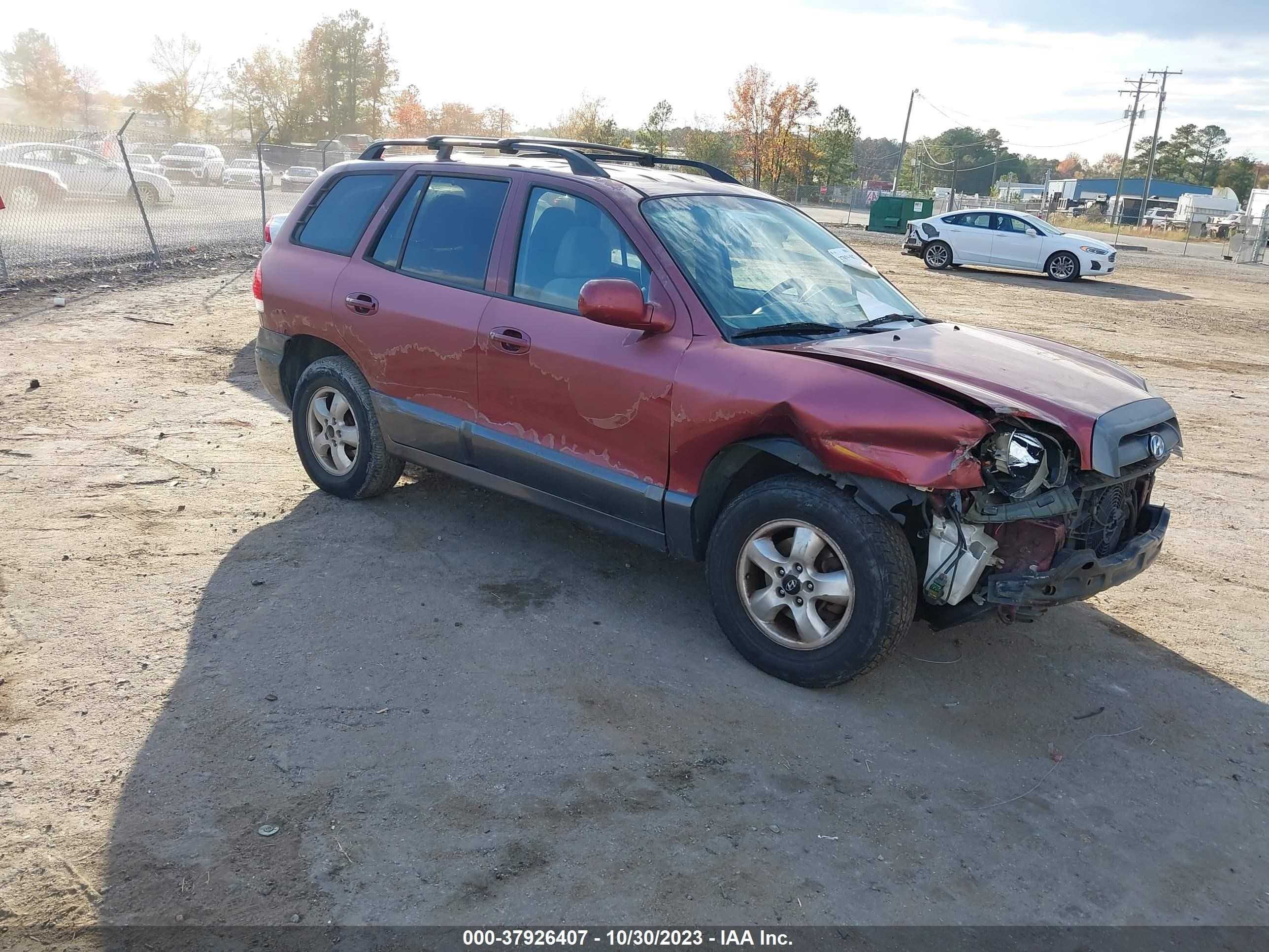 HYUNDAI SANTA FE 2005 km8sc73dx5u935027