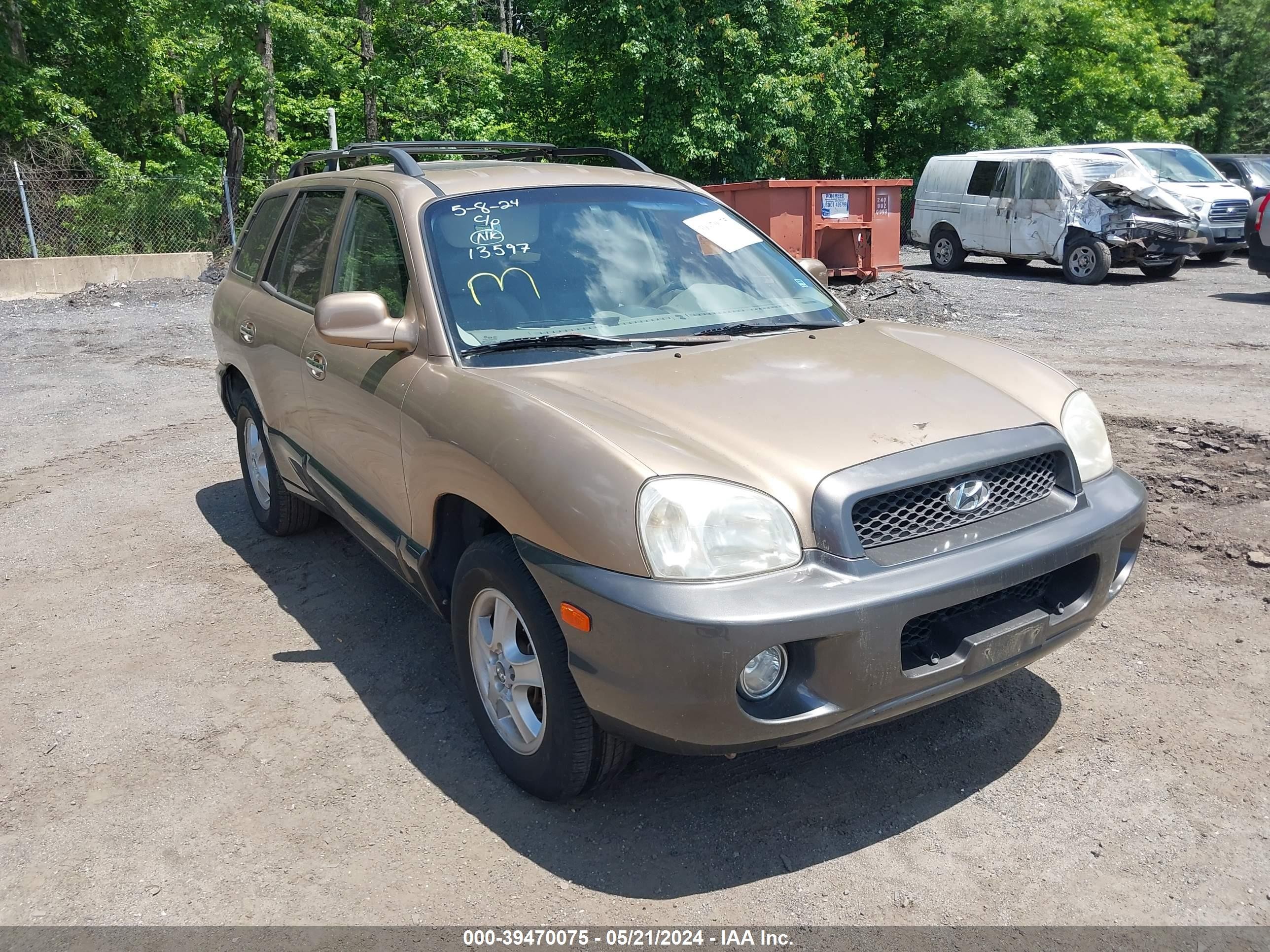 HYUNDAI SANTA FE 2004 km8sc73e34u820289