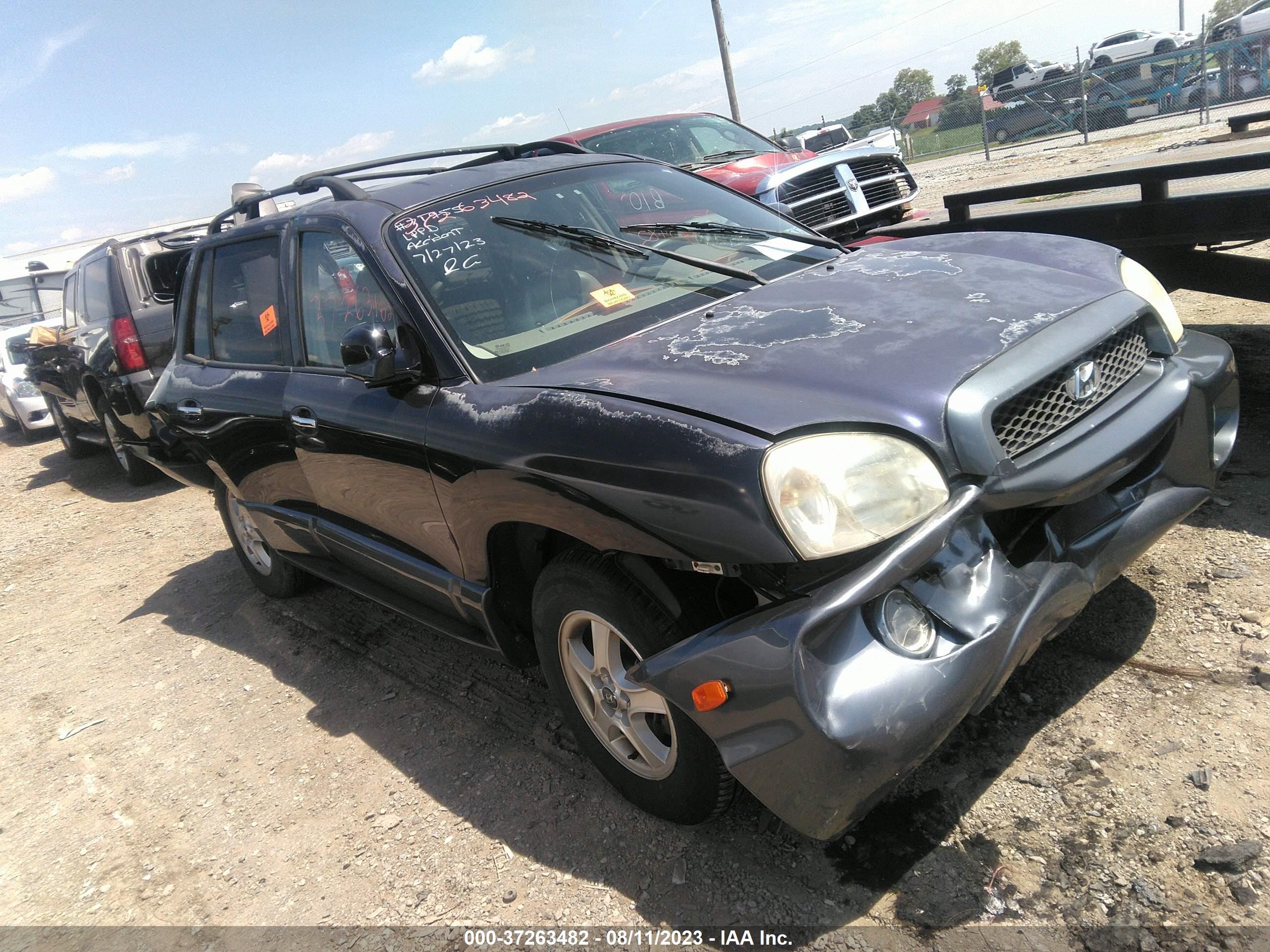 HYUNDAI SANTA FE 2004 km8sc73ex4u816692