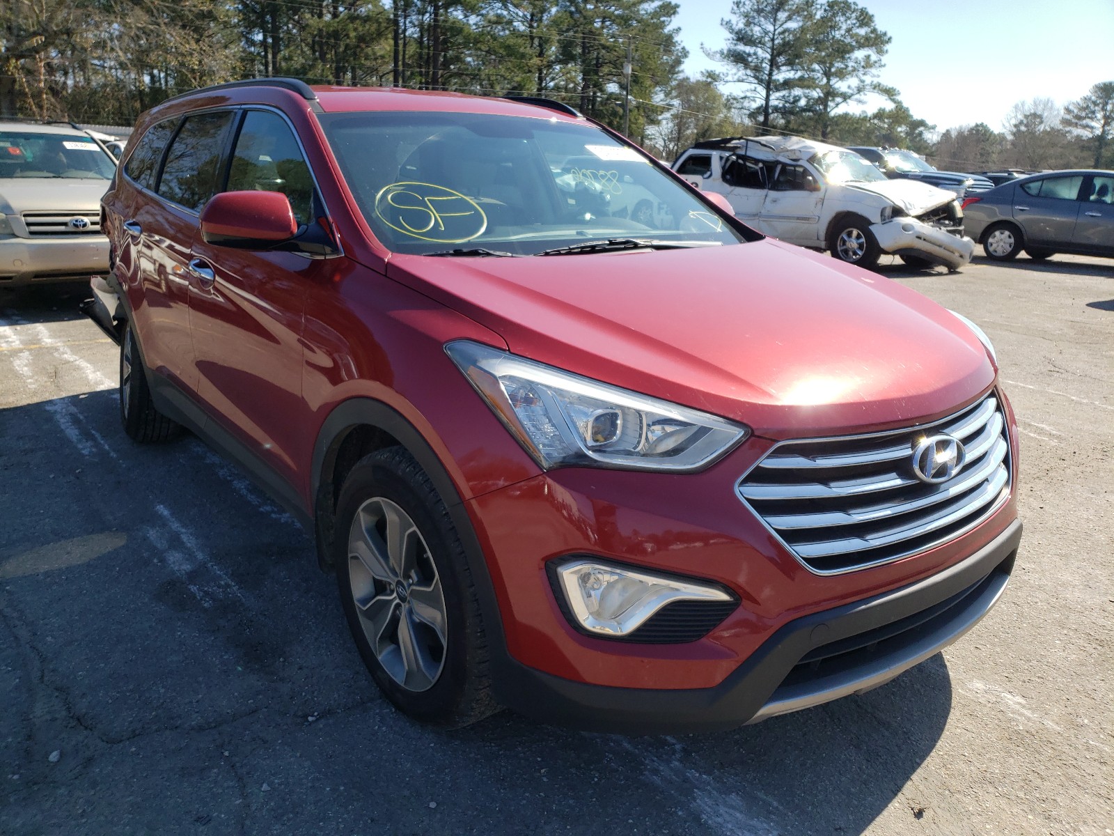 HYUNDAI SANTA FE G 2015 km8sm4hf6fu099109