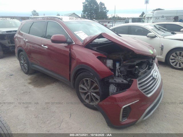 HYUNDAI SANTA FE 2017 km8sm4hf6hu166777