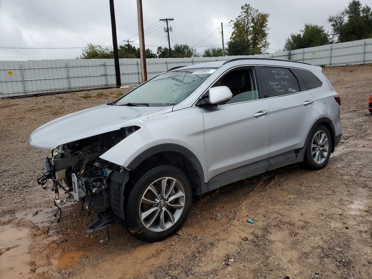 HYUNDAI SANTA FE 2017 km8sn4hf2hu234912