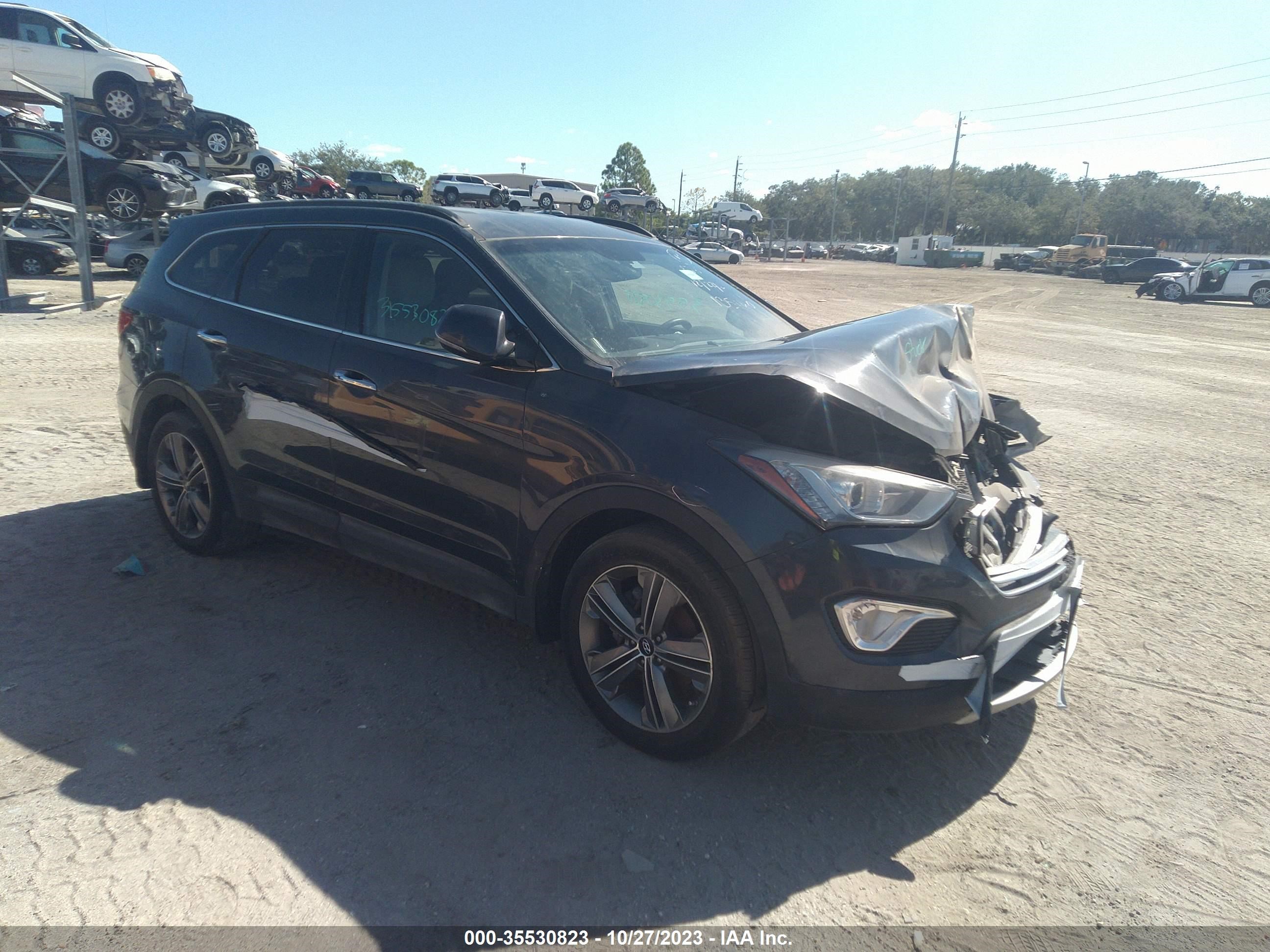 HYUNDAI SANTA FE 2016 km8sn4hf3gu135160