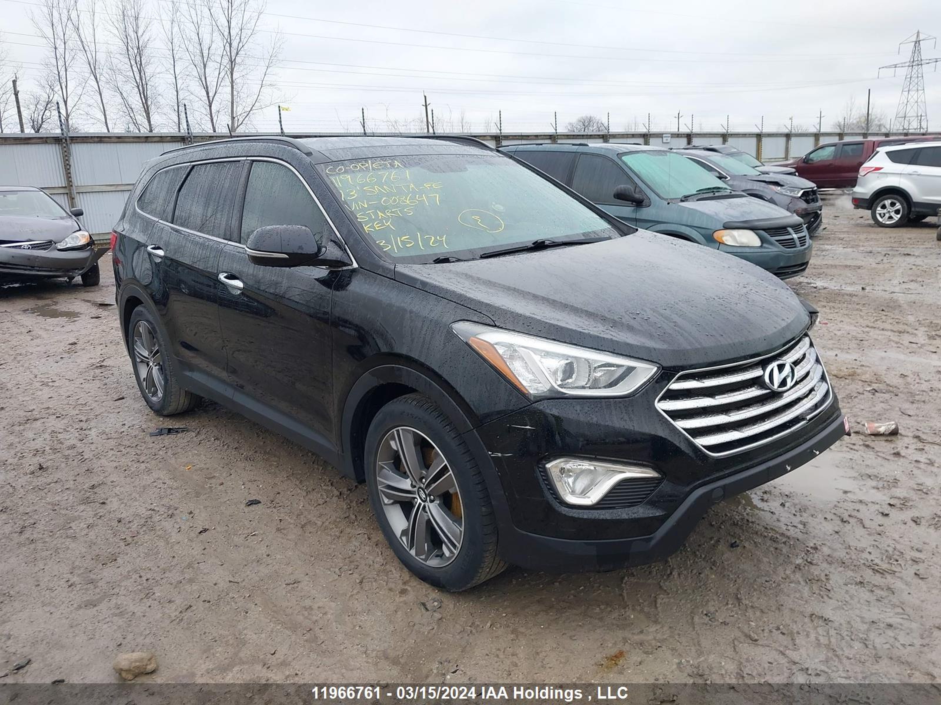 HYUNDAI SANTA FE 2013 km8sndhf5du008647