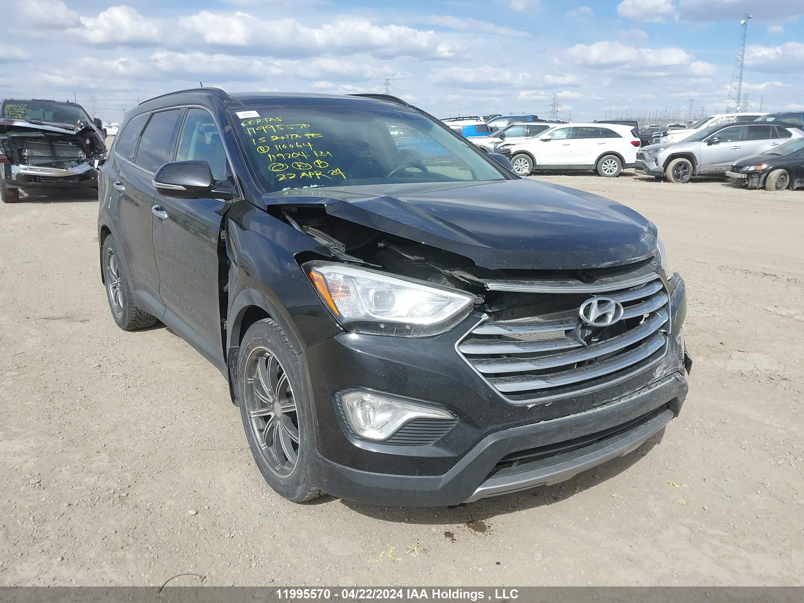 HYUNDAI SANTA FE 2015 km8sndhf5fu110064