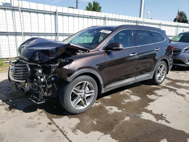 HYUNDAI SANTA FE 2017 km8sr4hf0hu215506