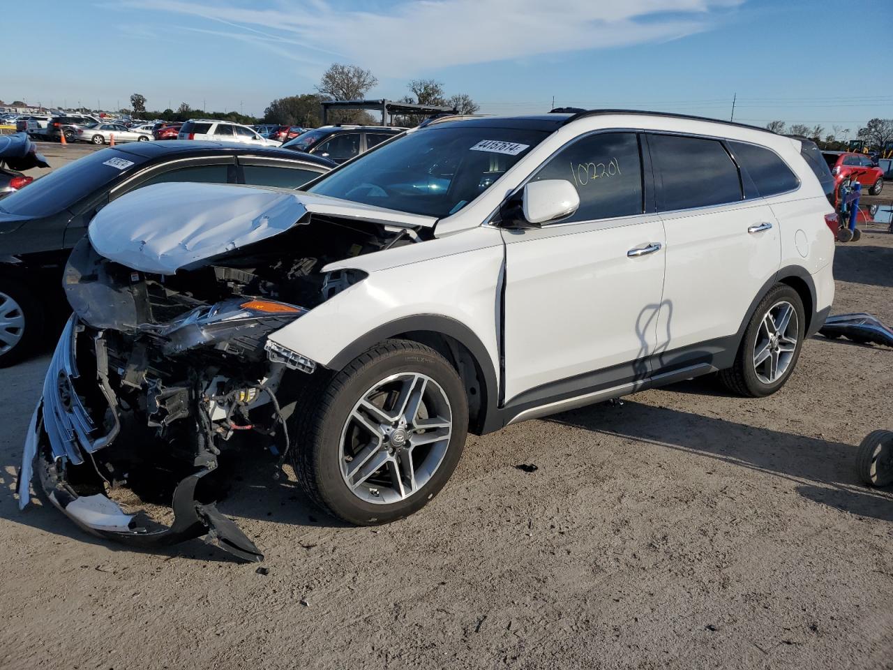 HYUNDAI SANTA FE 2017 km8sr4hfxhu209406