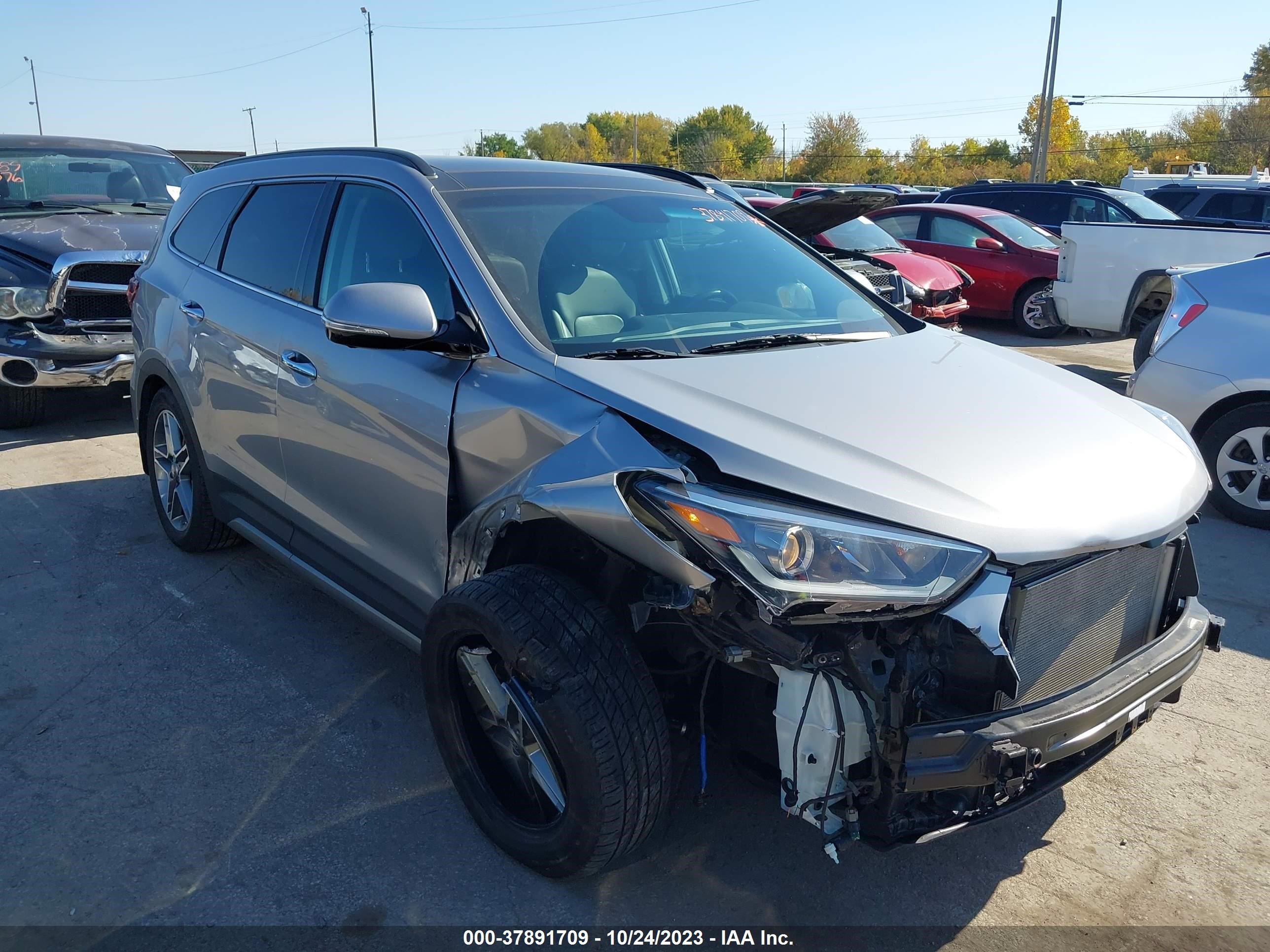 HYUNDAI SANTA FE 2017 km8srdhf0hu249705