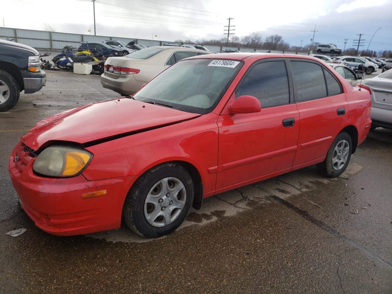 HYUNDAI ACCENT 2005 kmhcg45c75u598702