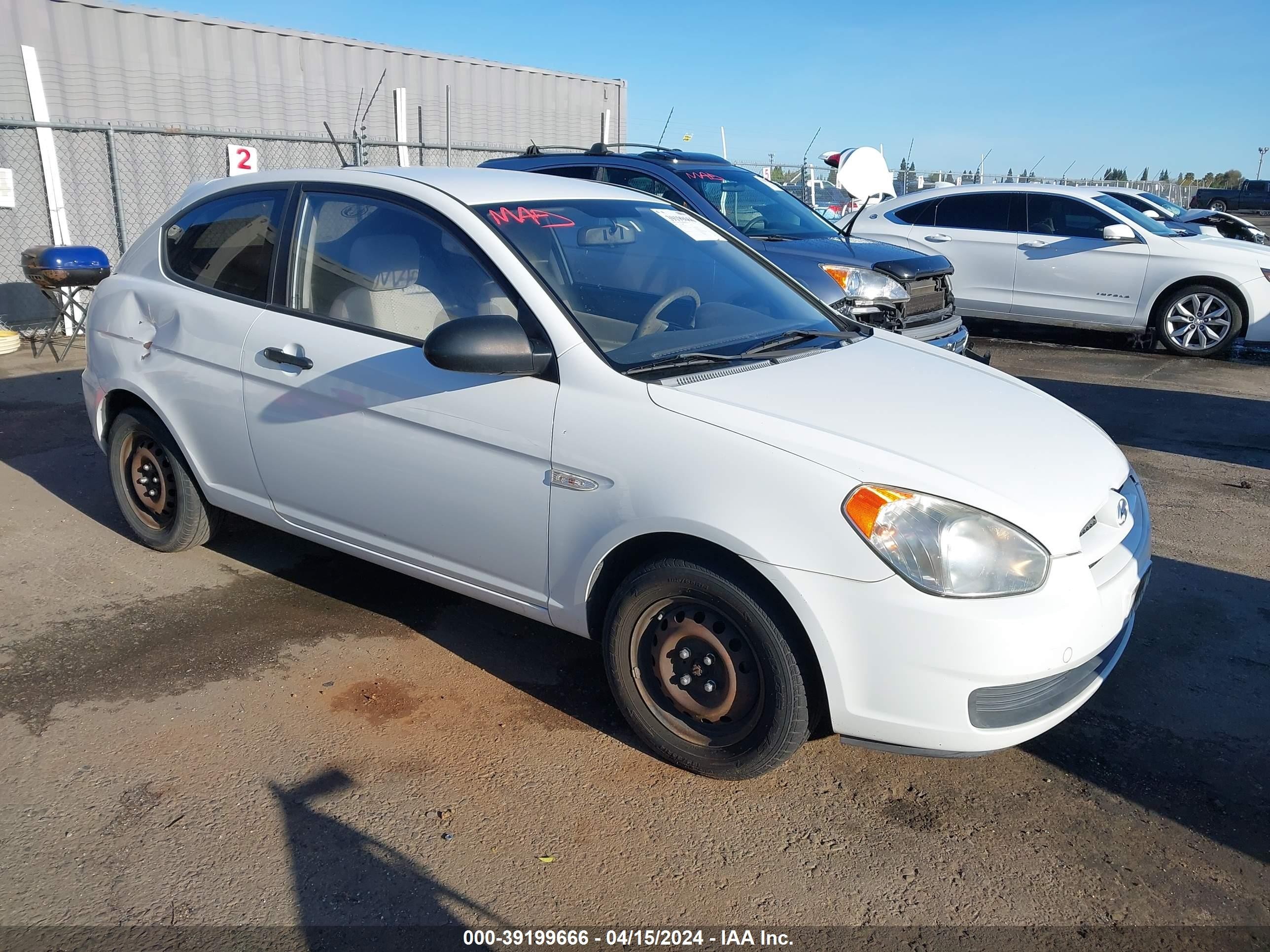 HYUNDAI ACCENT 2008 kmhcm36c18u104632