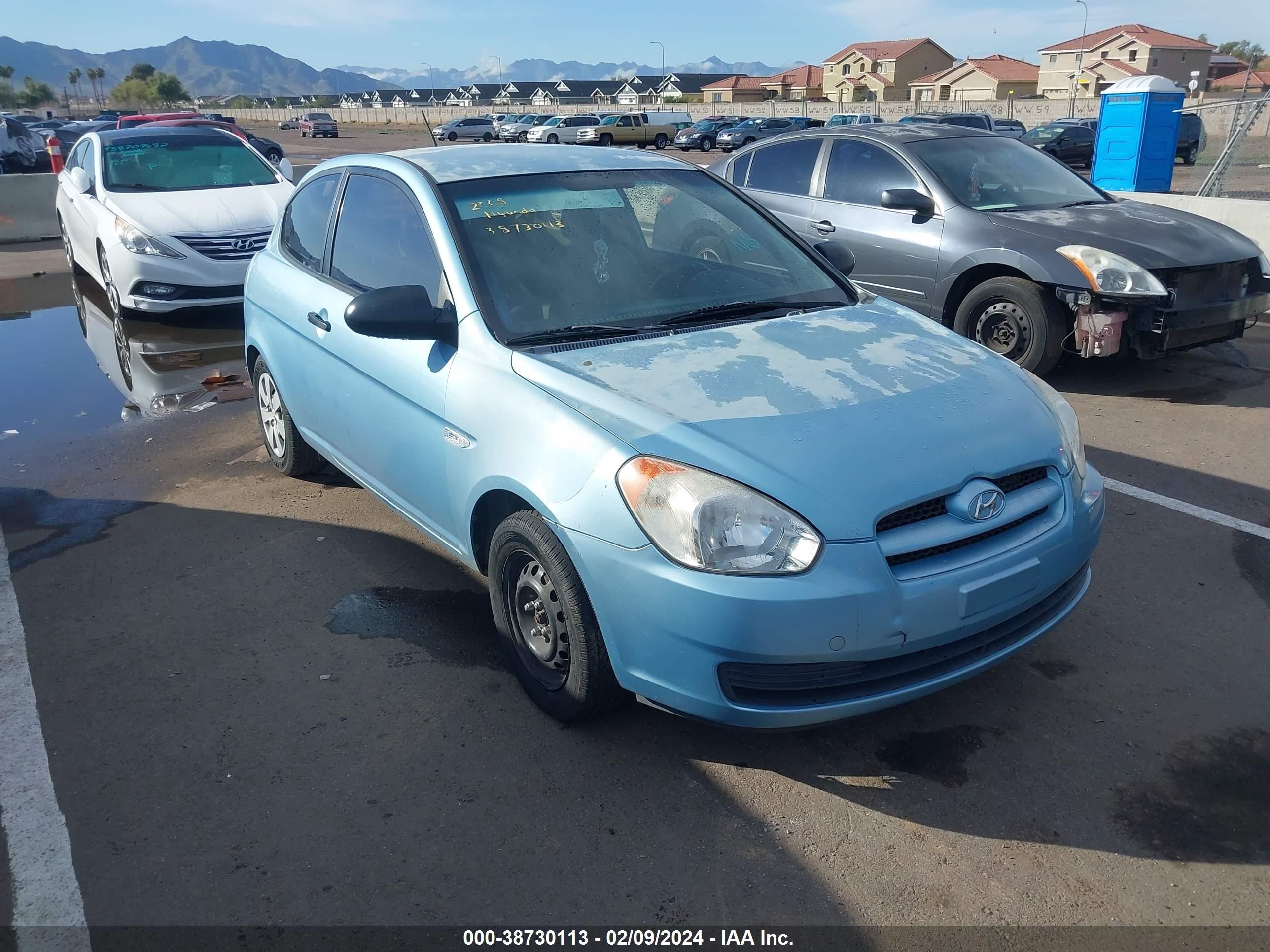 HYUNDAI ACCENT 2008 kmhcm36c38u081435