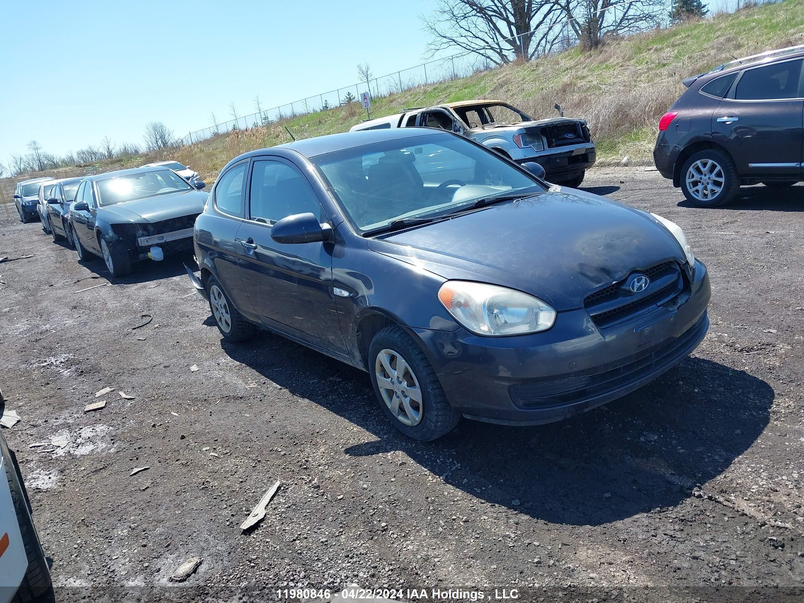 HYUNDAI ACCENT 2008 kmhcn35c28u099326