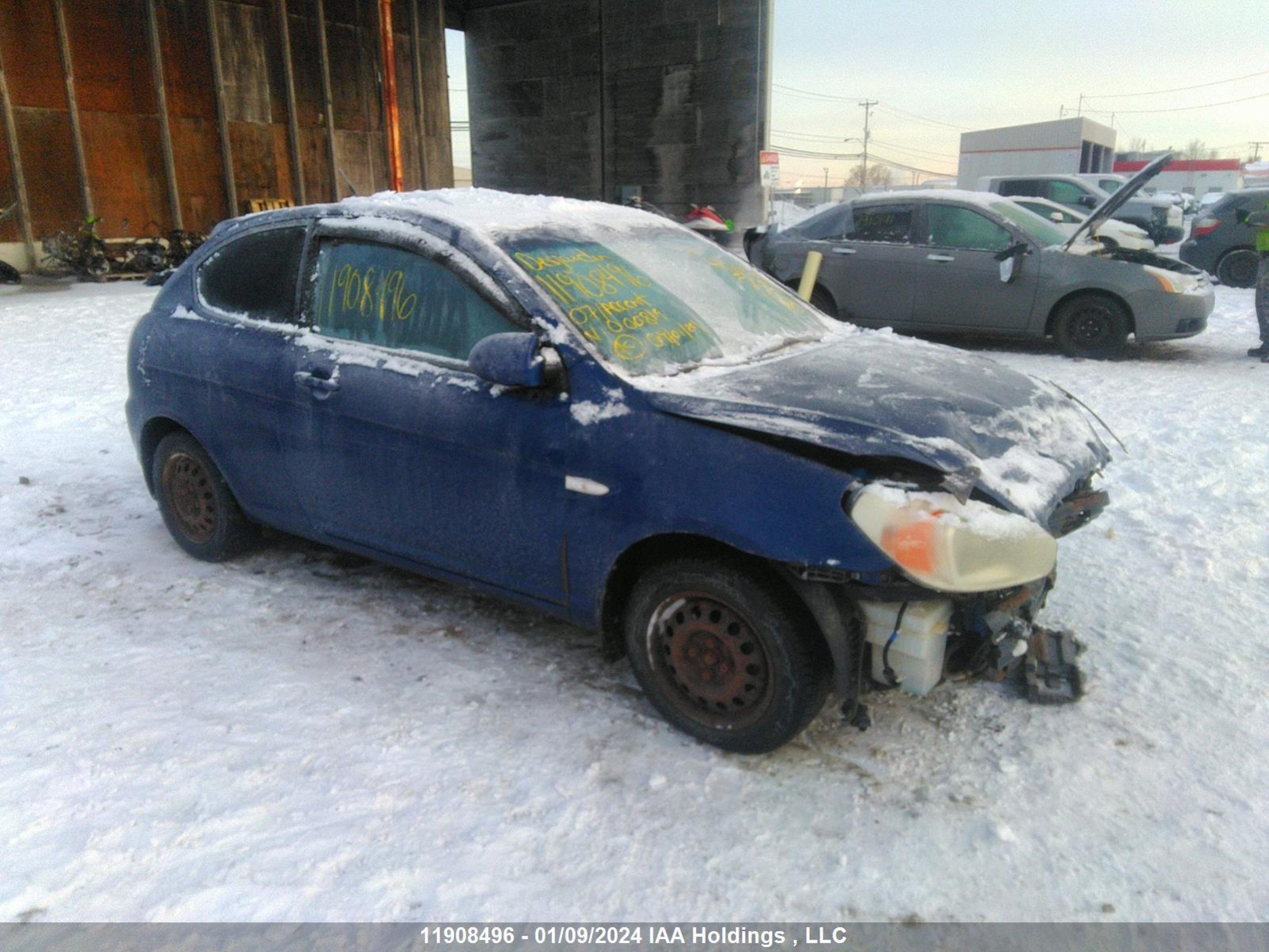 HYUNDAI ACCENT 2007 kmhcn35c57u000819