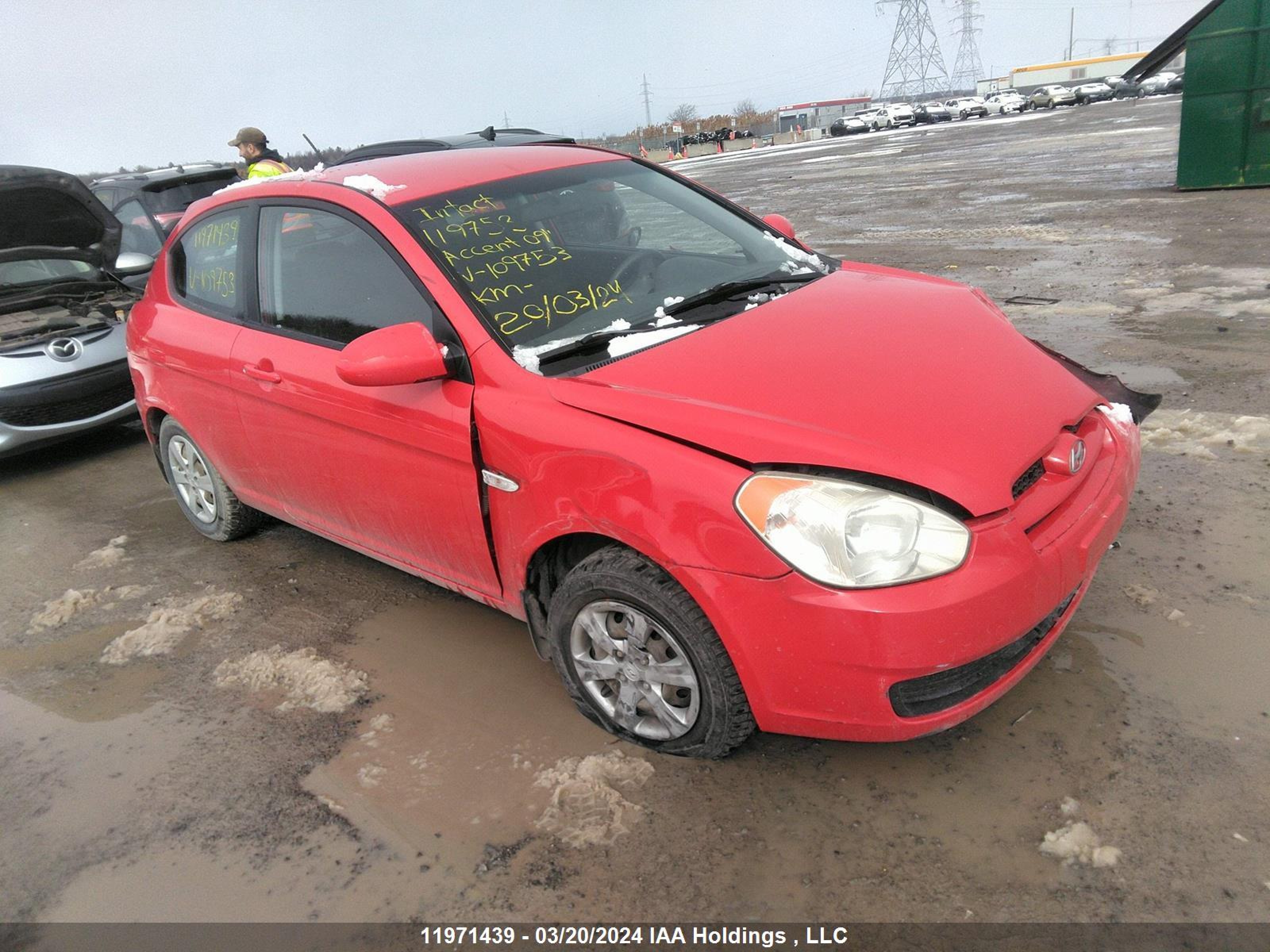 HYUNDAI ACCENT 2009 kmhcn35c59u109753