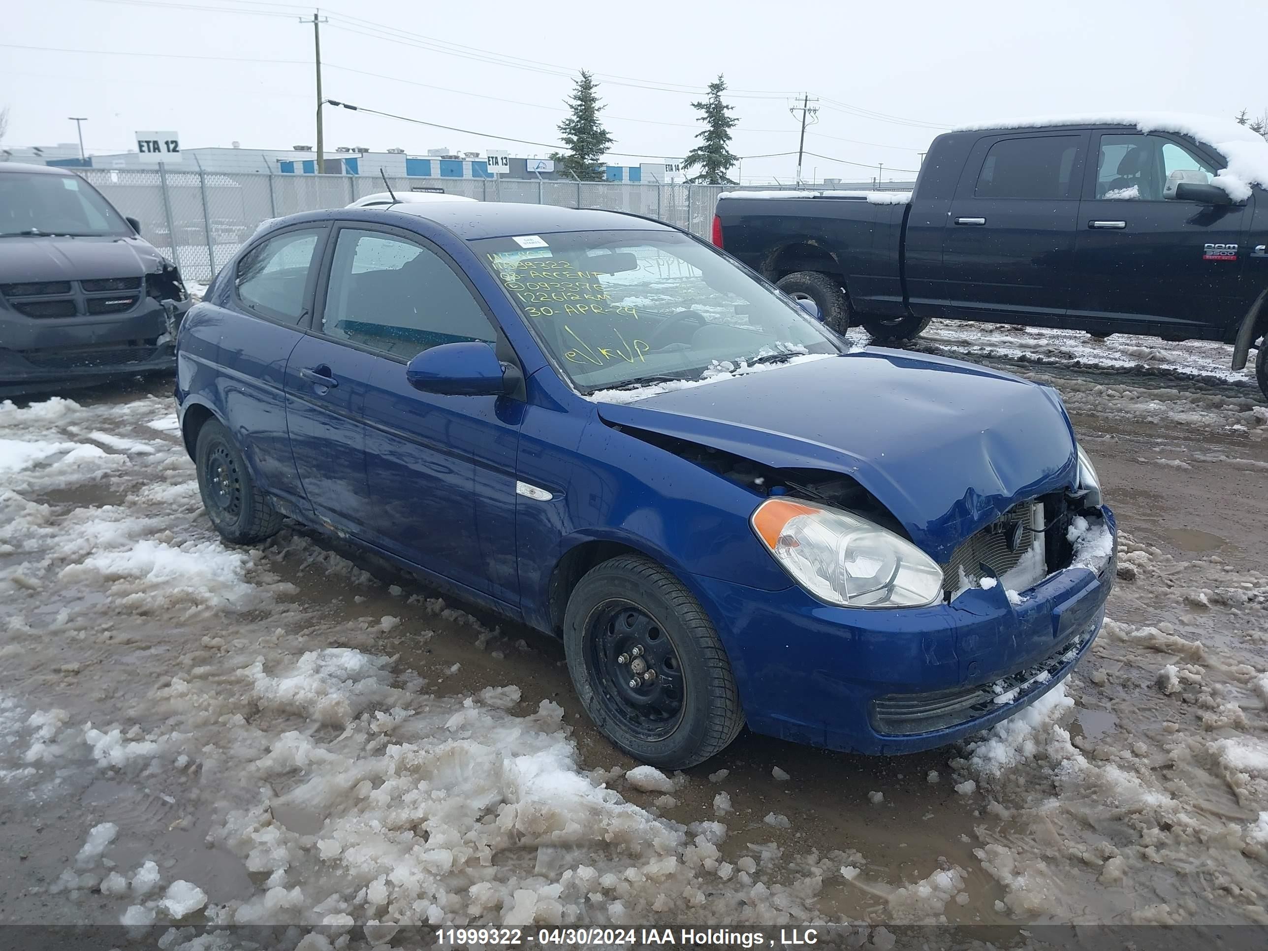 HYUNDAI ACCENT 2008 kmhcn35c98u093376